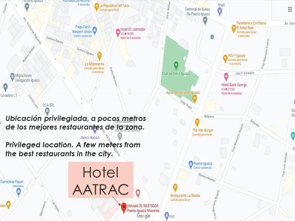 Location in Hotel AATRAC Iguazú