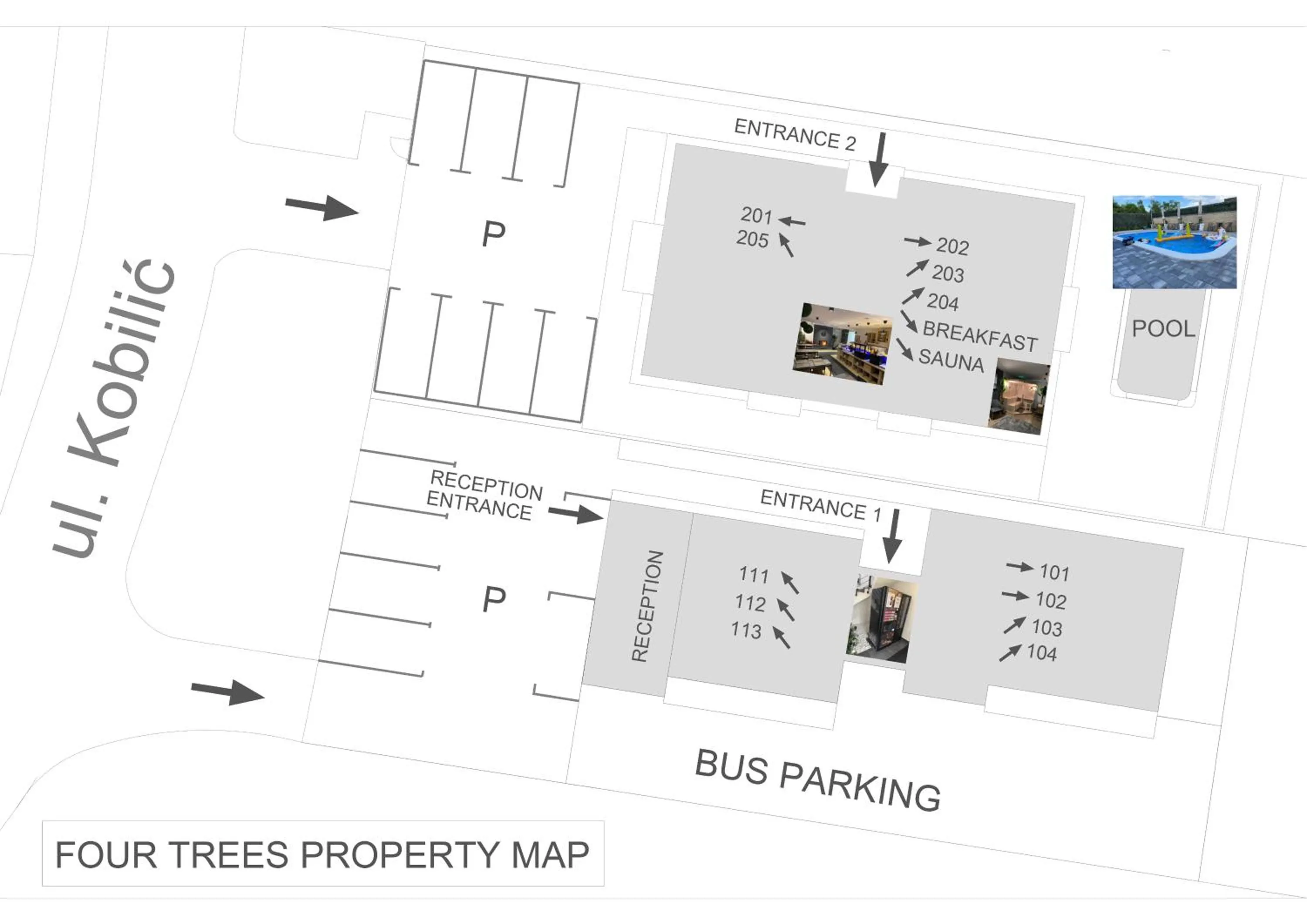 4 TREES Airport Resort Apartments and Rooms