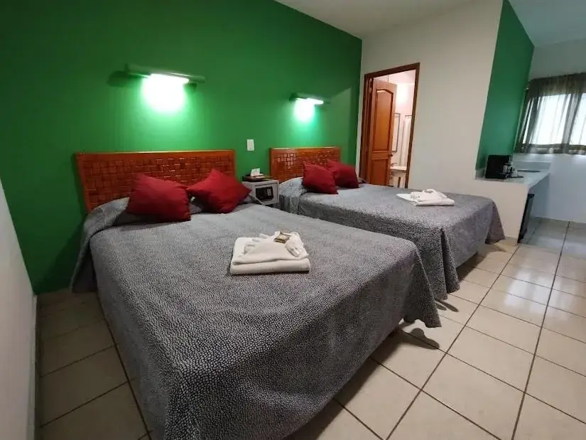 Standard Double Room with Two Double Beds in Los Ciruelos Oaxaca Standard Double Room with Two Double Beds in Los Ciruelos Oaxaca