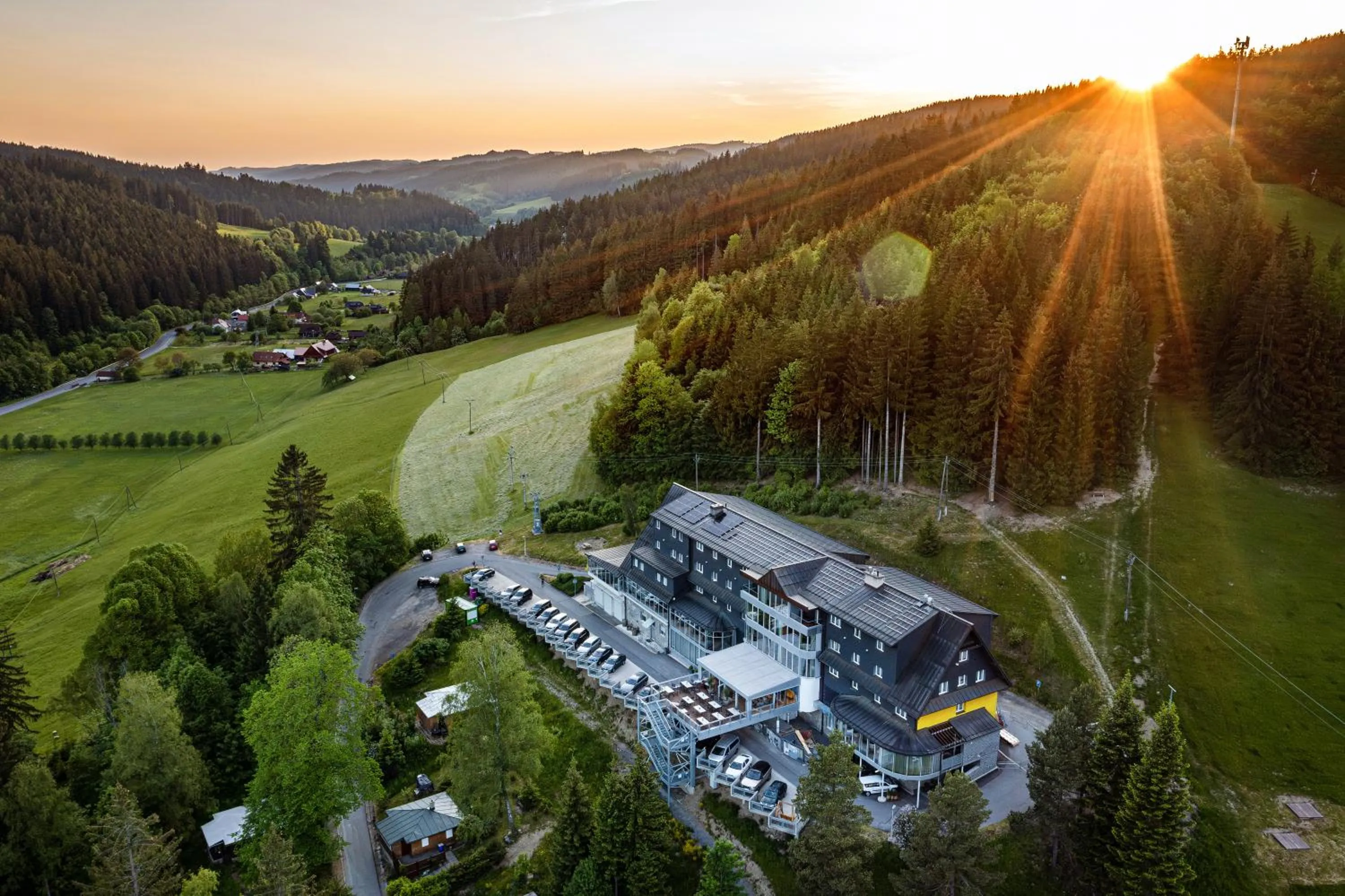 Property building in Spa hotel Lanterna