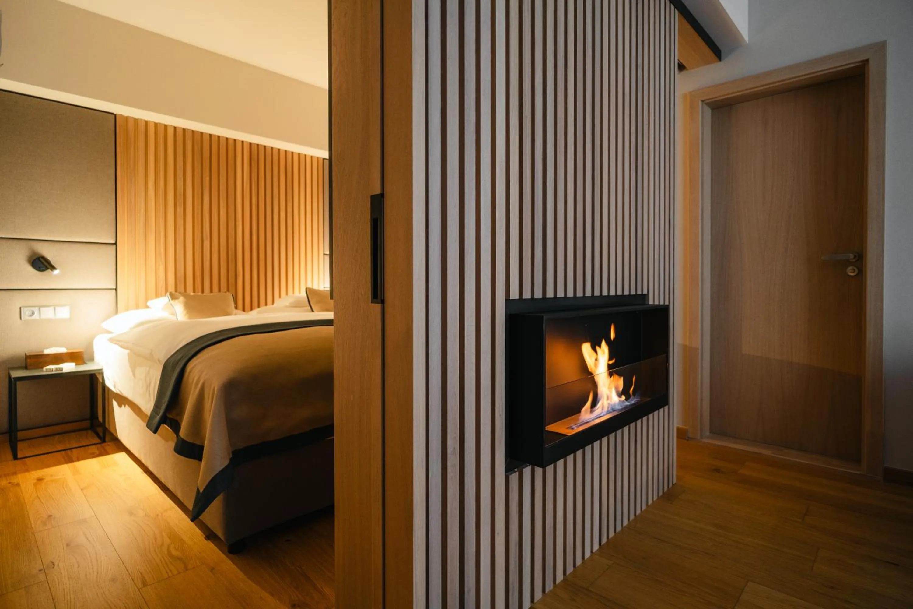 Bed in Spa hotel Lanterna