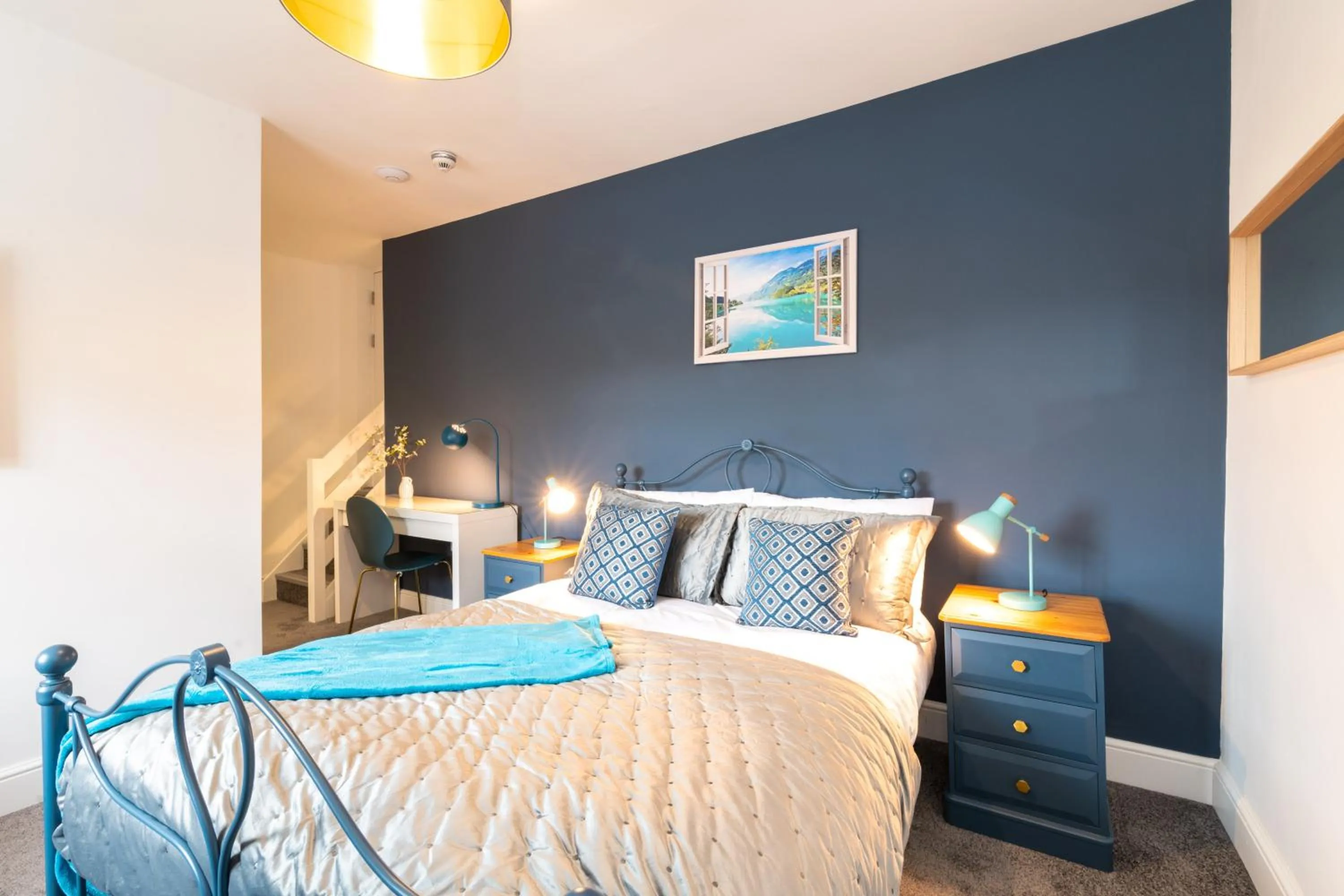 Bedroom, Bed in BrickSage Rooms, King's Lynn South Gate