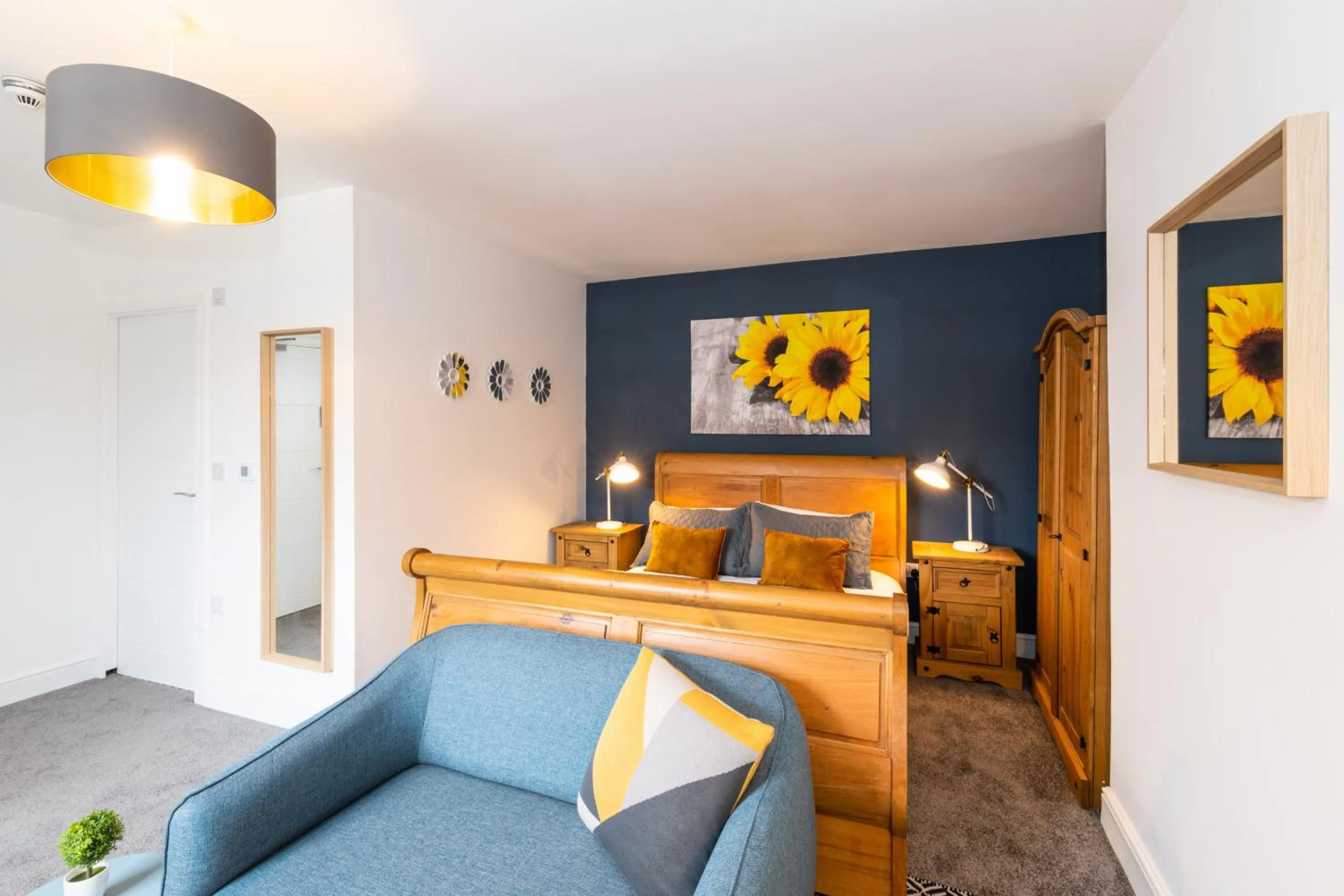 Bedroom in BrickSage Rooms, King's Lynn South Gate