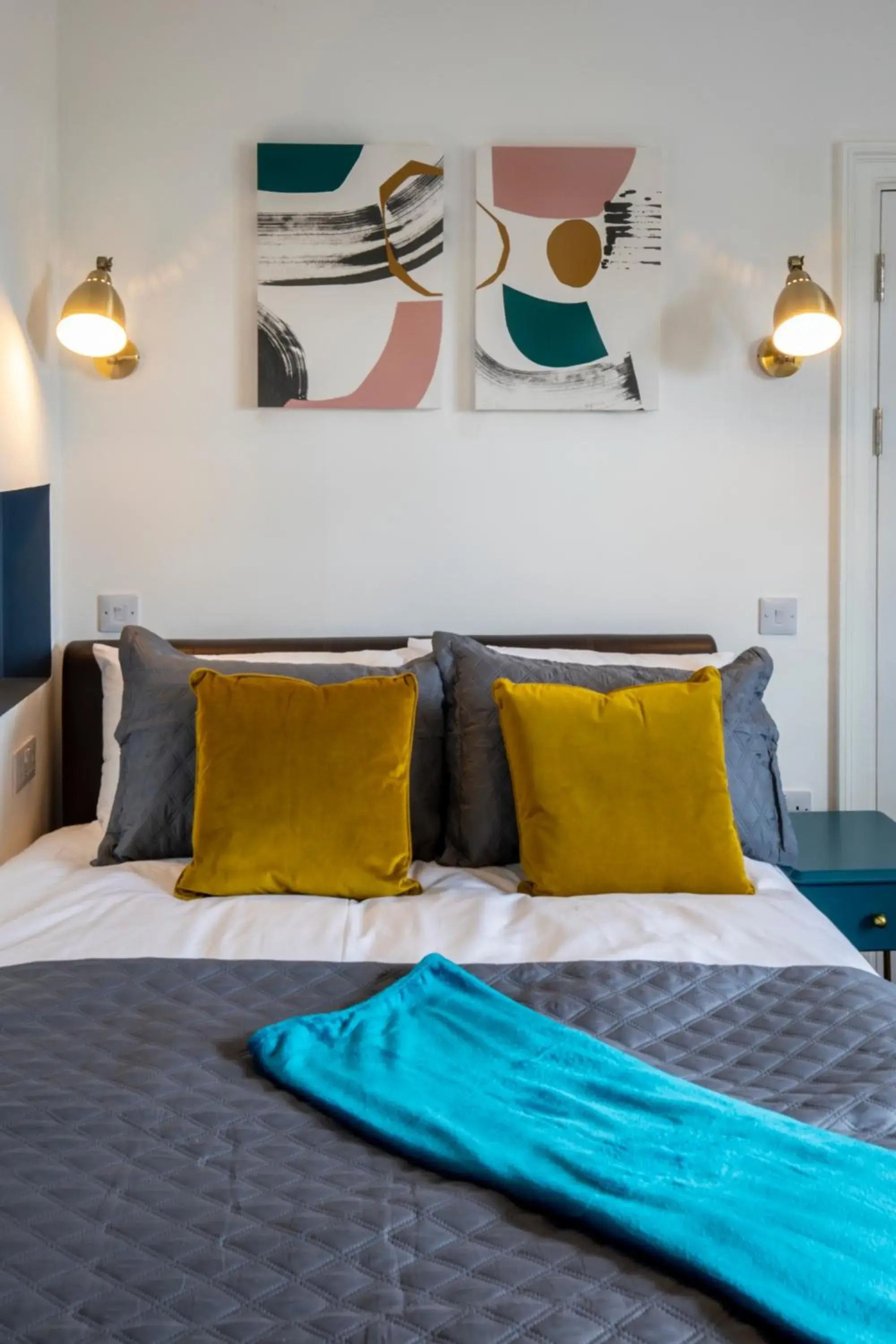 Bedroom, Bed in BrickSage Rooms, King's Lynn South Gate Bedroom, Bed in BrickSage Rooms, King's Lynn South Gate