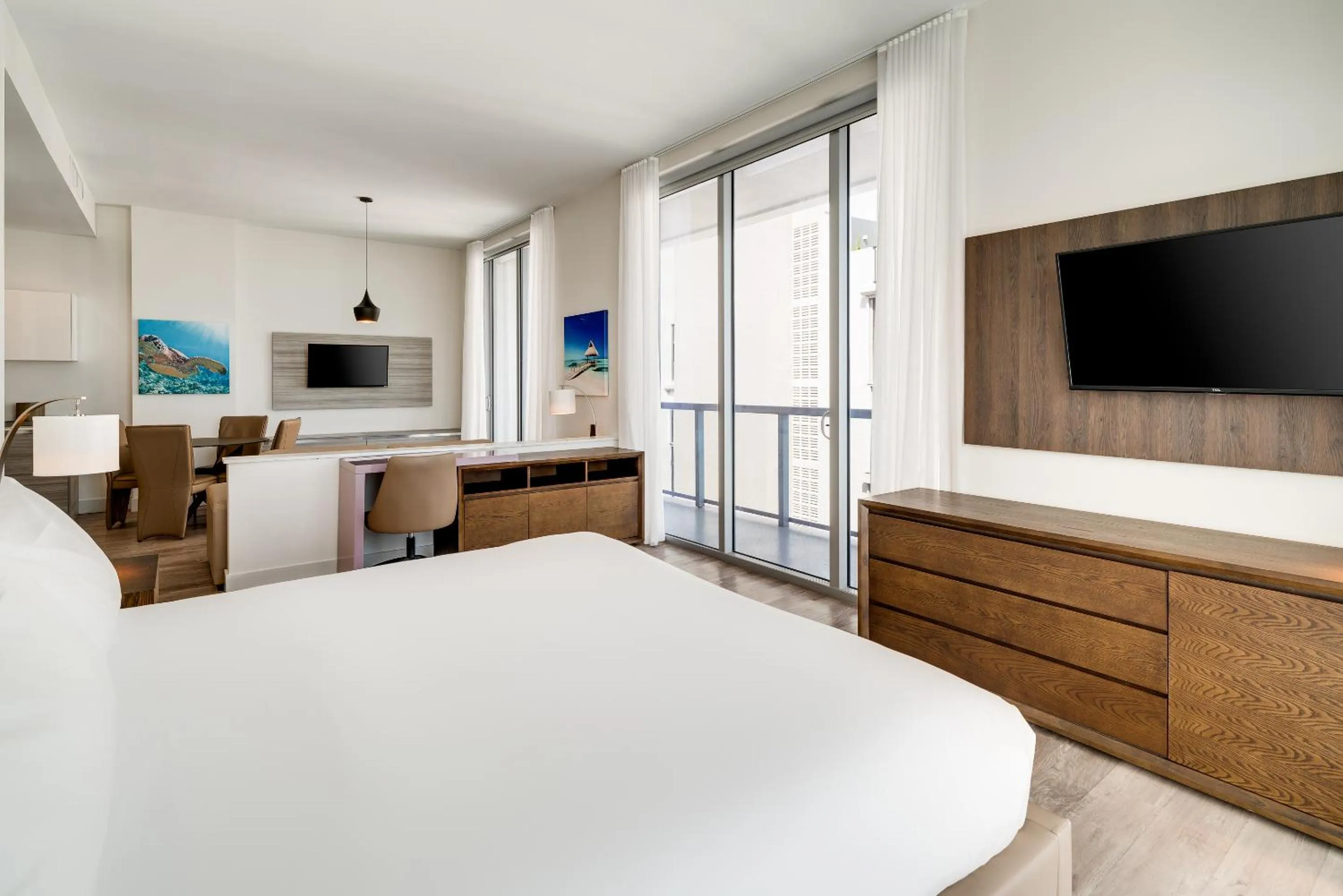 Bed in Costa Hollywood Beach Resort - An All Suite Hotel