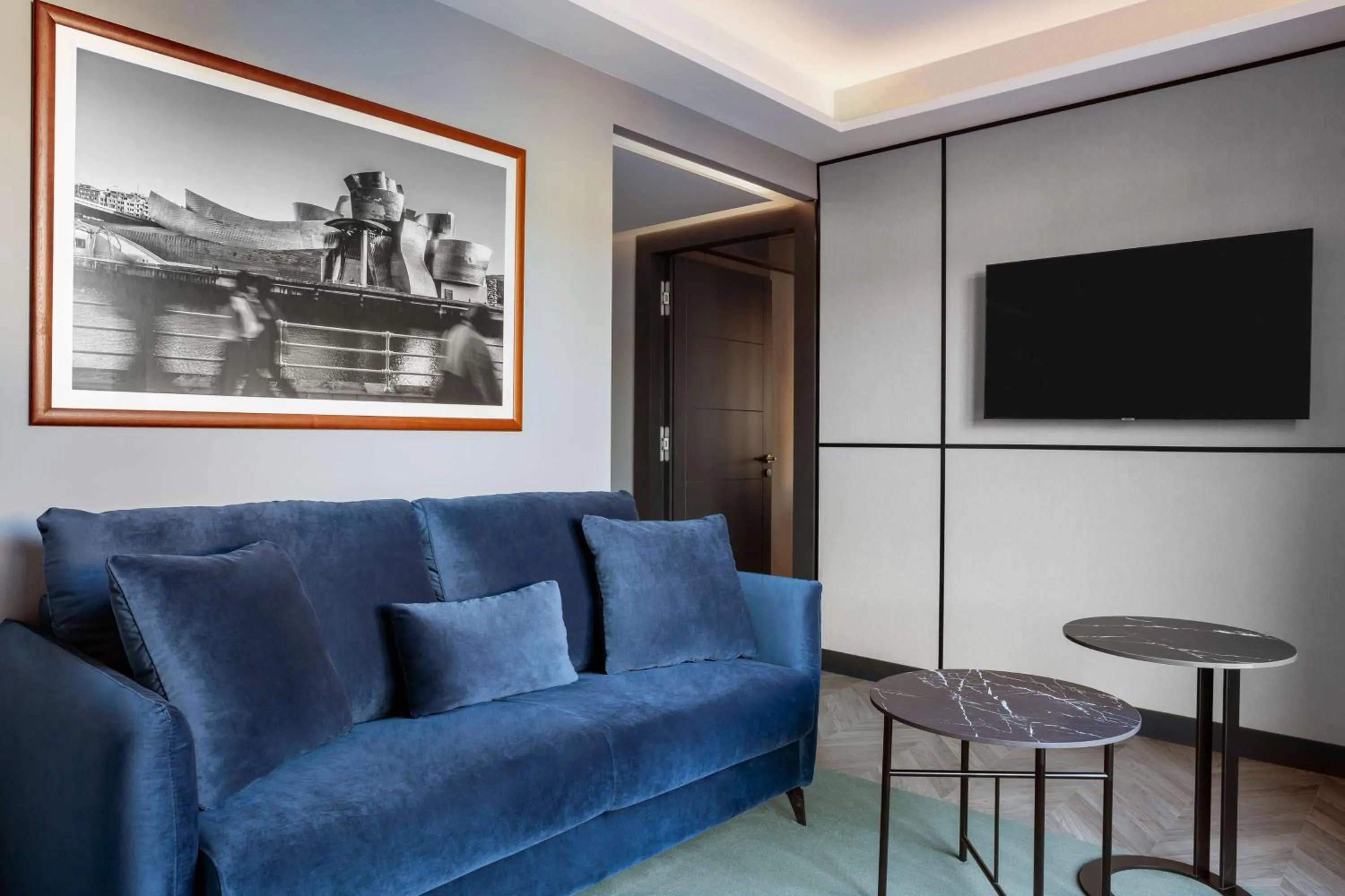 Living room in Radisson Collection Bilbao
