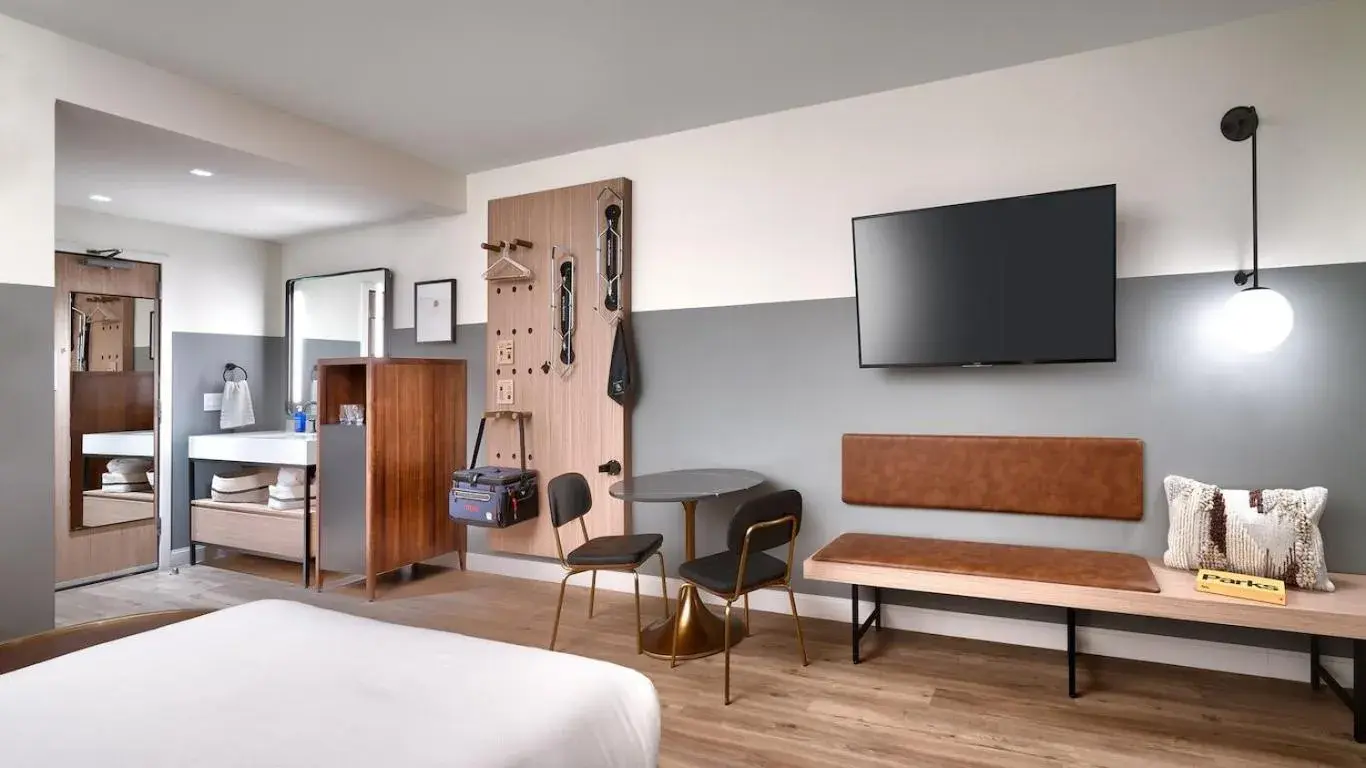 Bed in Gravity Haus Moab Bed in Gravity Haus Moab