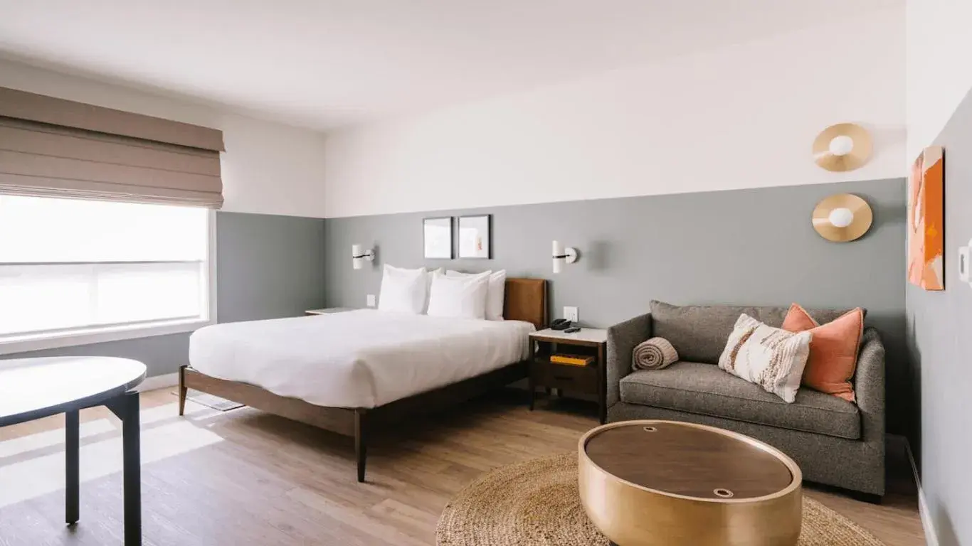 Bed in Gravity Haus Moab Bed in Gravity Haus Moab