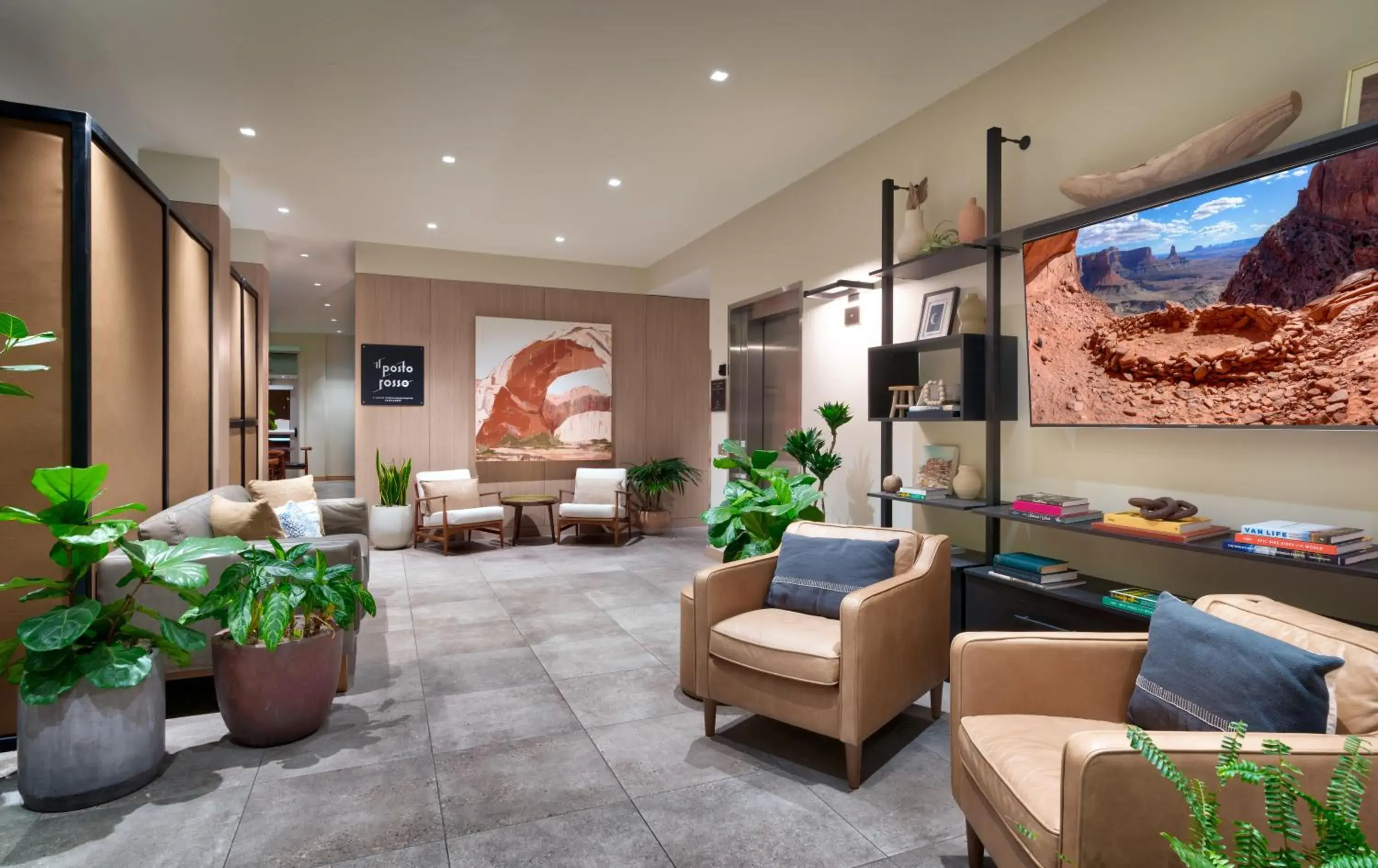 Lobby or reception in Gravity Haus Moab Lobby or reception in Gravity Haus Moab