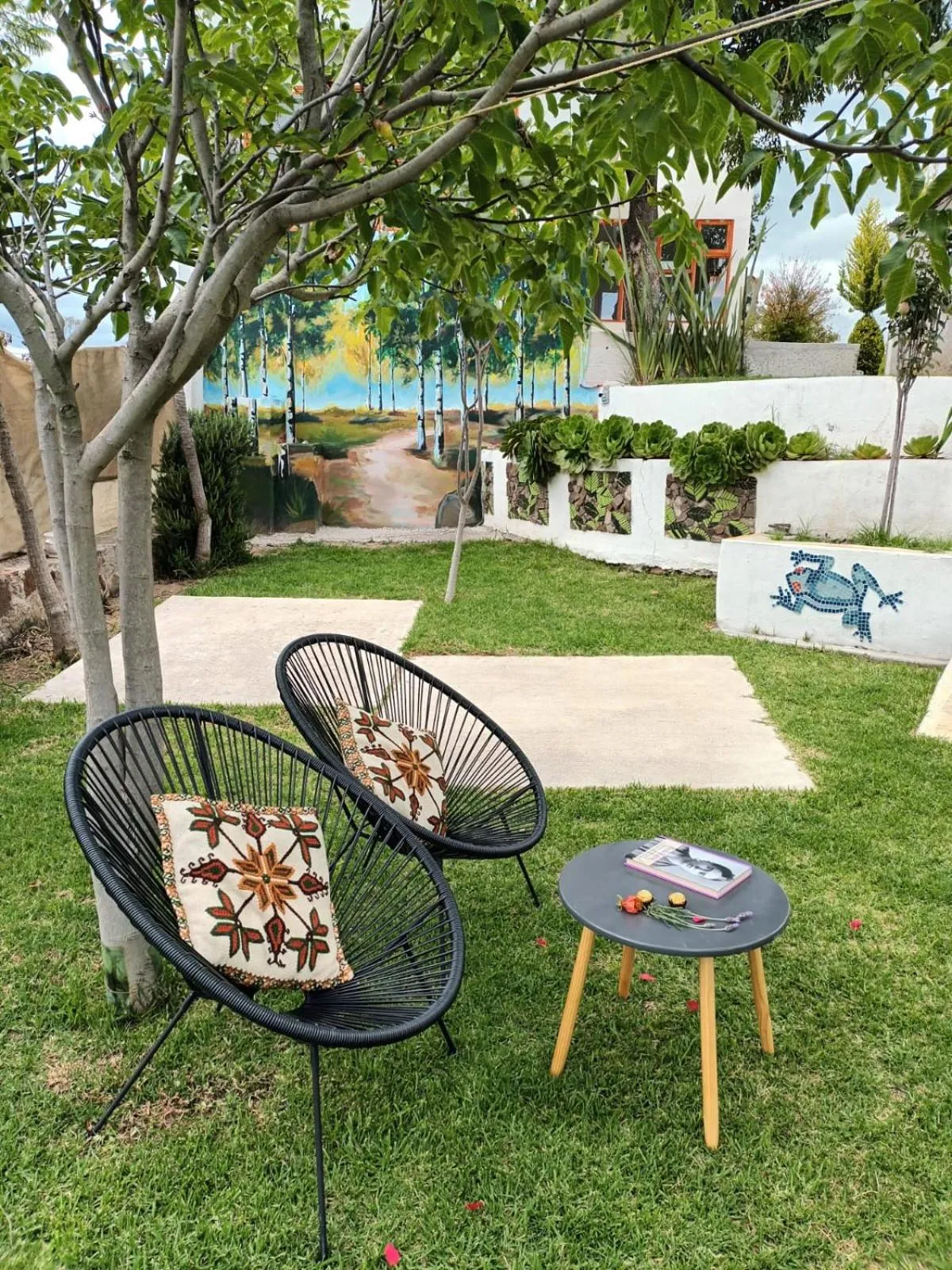 Garden view in ANBAROA VILLAS