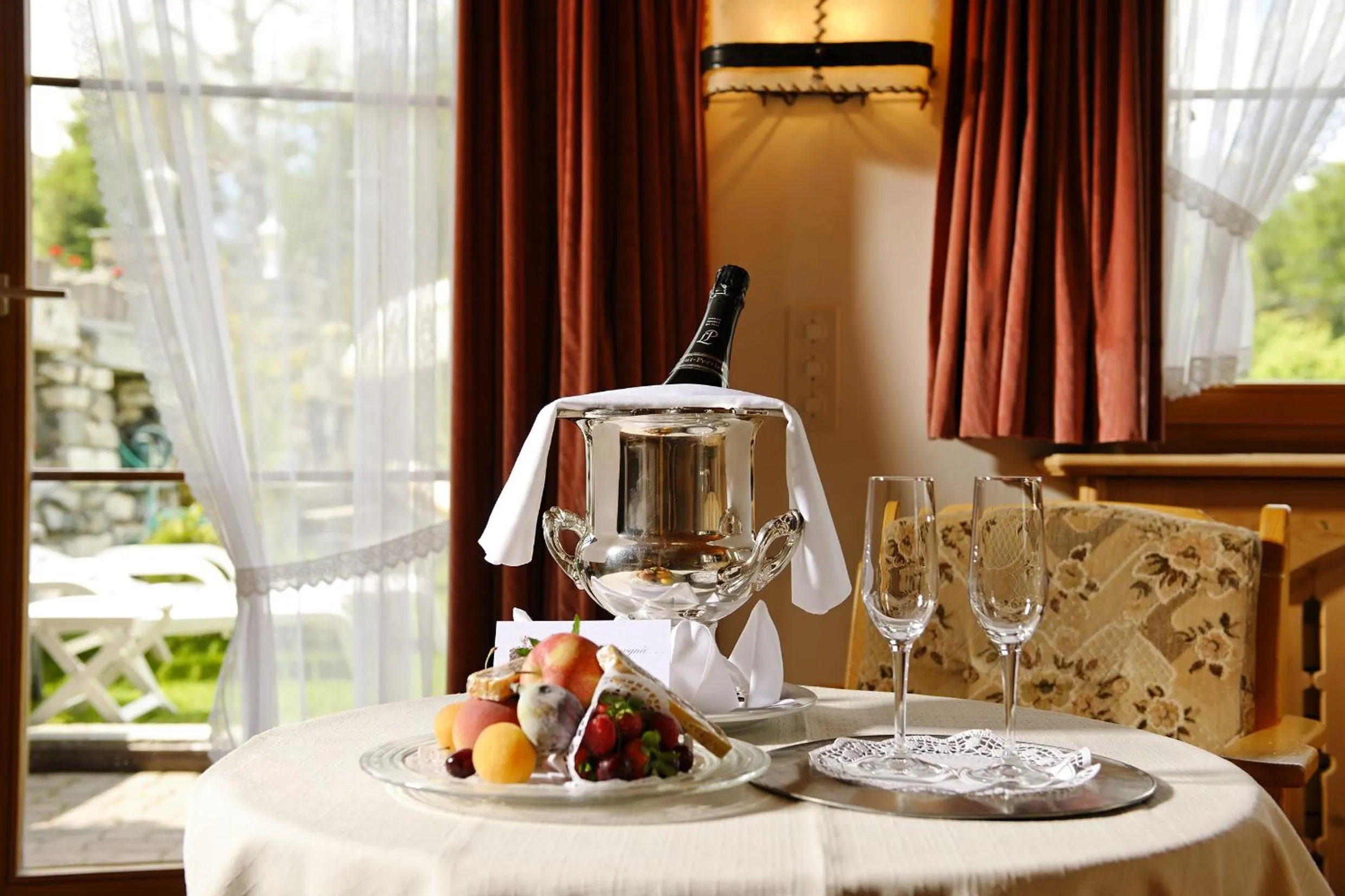 Seating area in Relais & Châteaux Schlosshotel Chastè - Scuol Tarasp