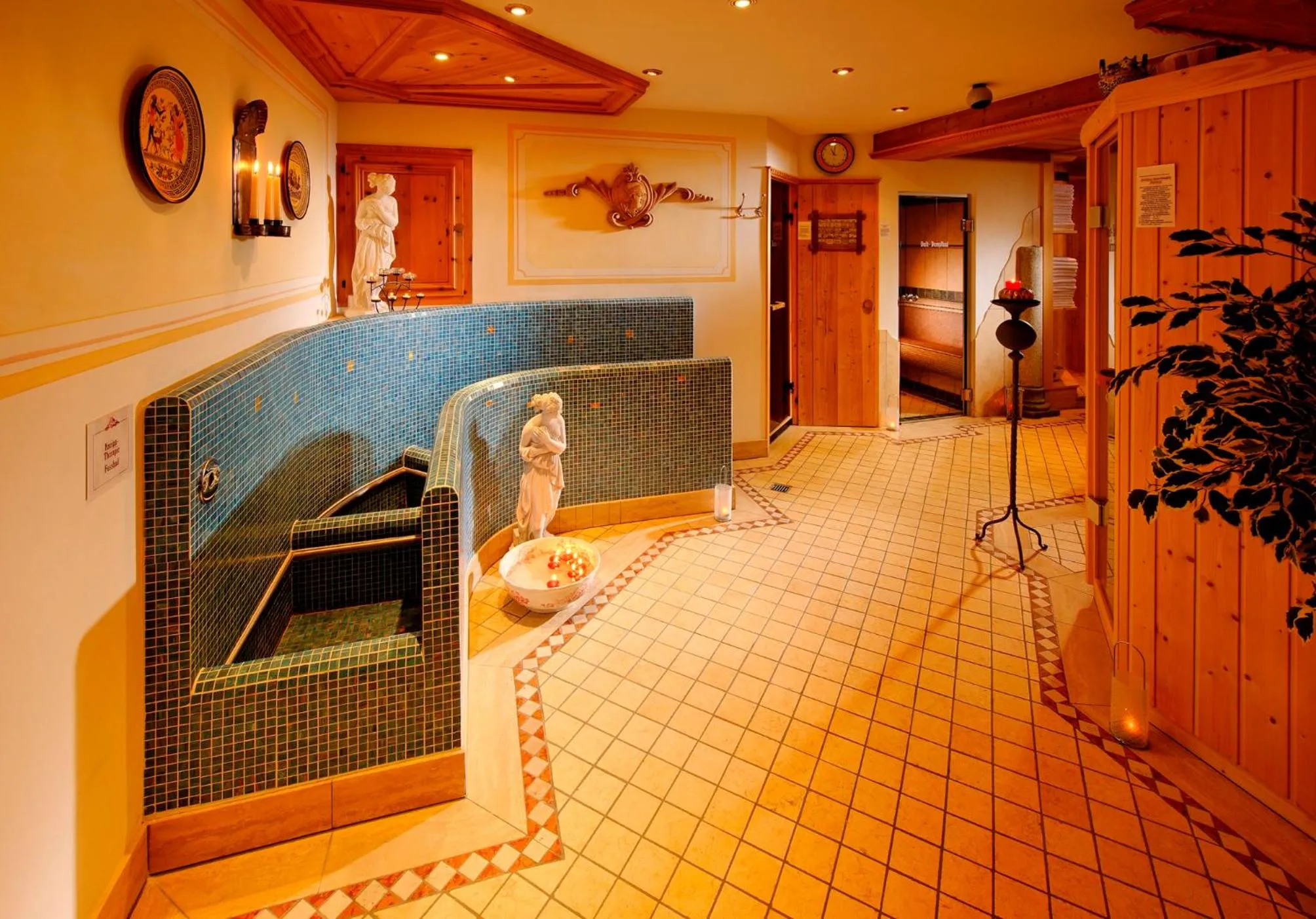 Spa and wellness centre/facilities in Relais & Châteaux Schlosshotel Chastè - Scuol Tarasp