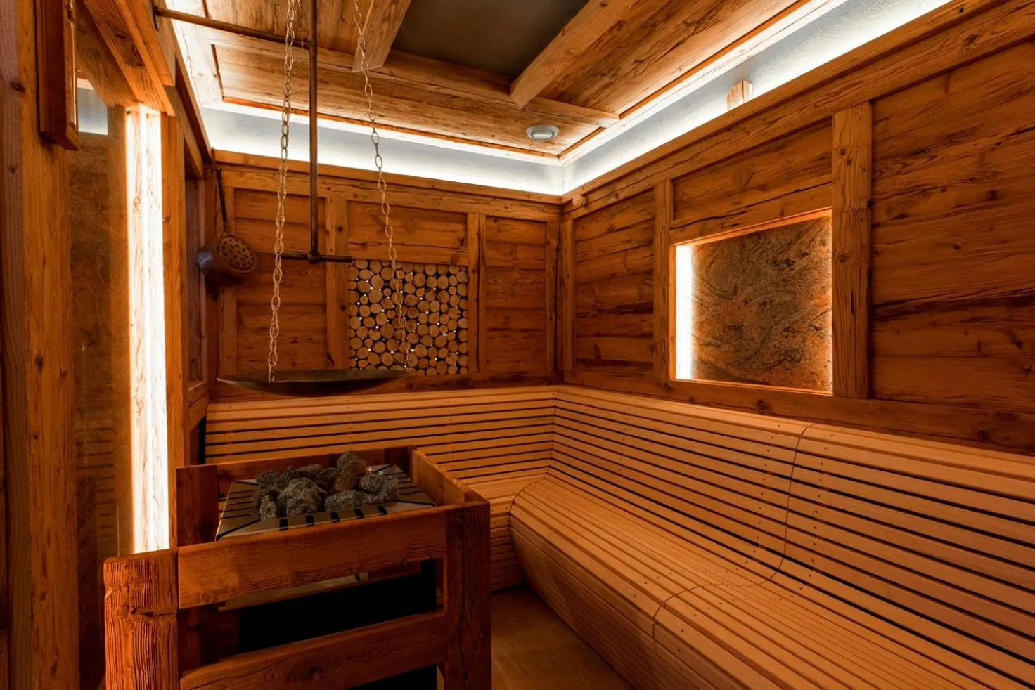 Sauna in Relais & Châteaux Schlosshotel Chastè - Scuol Tarasp