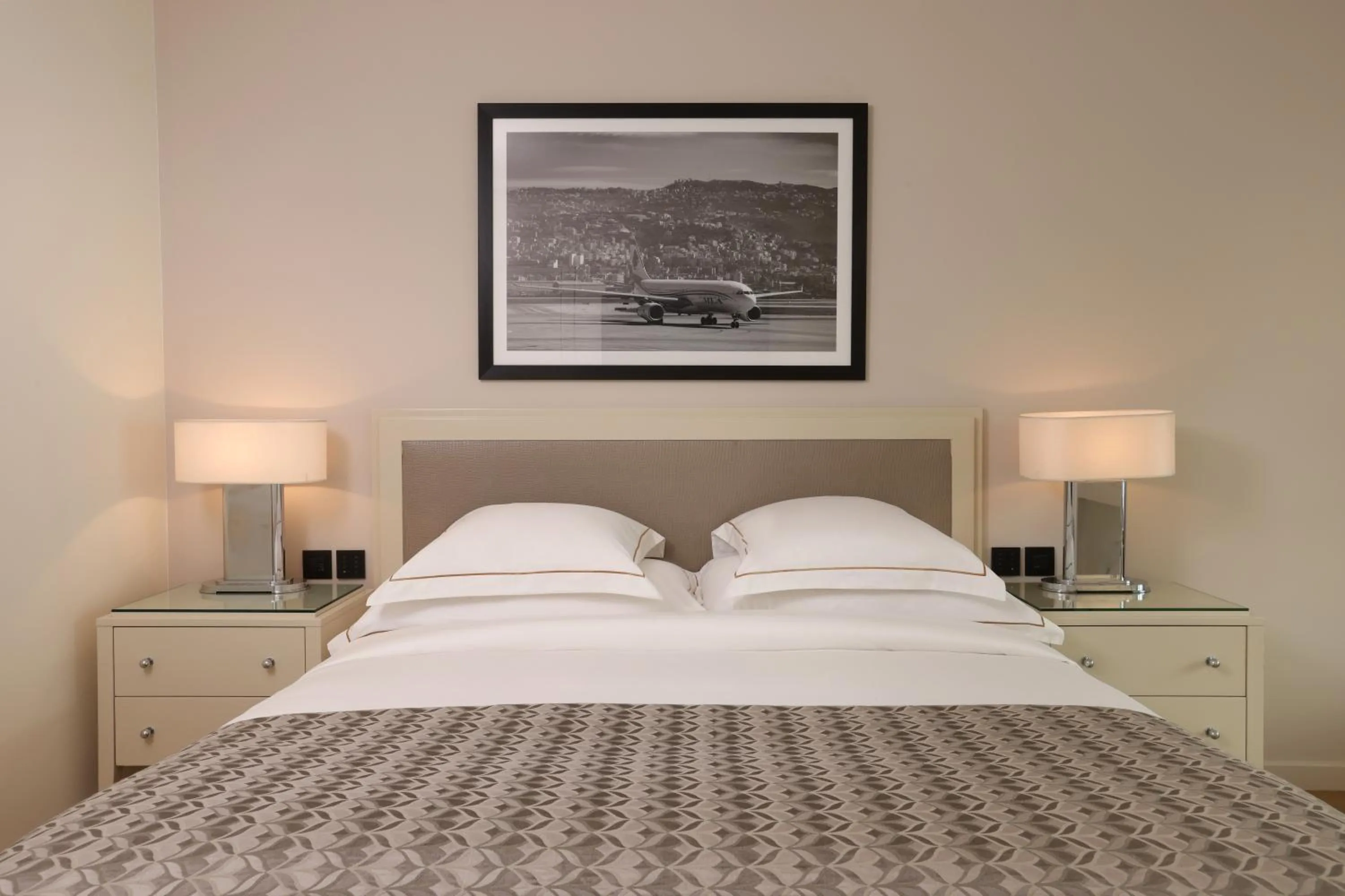 Bed in Mövenpick Hotel Beirut