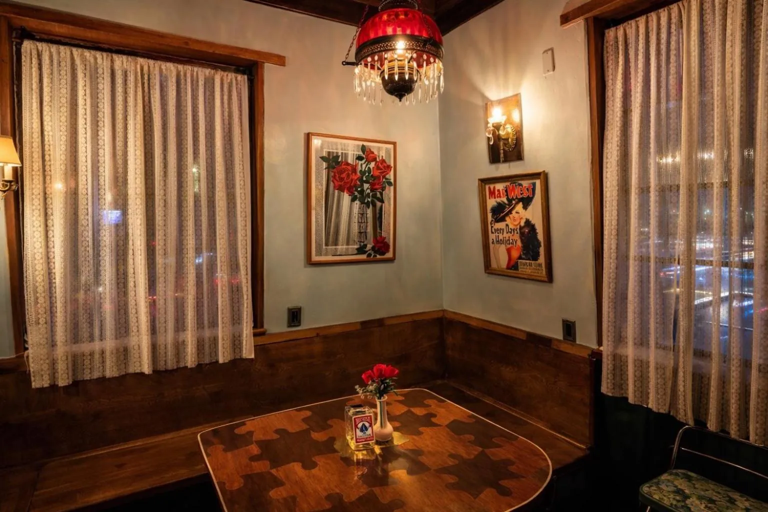 Dining area in The Rosemary