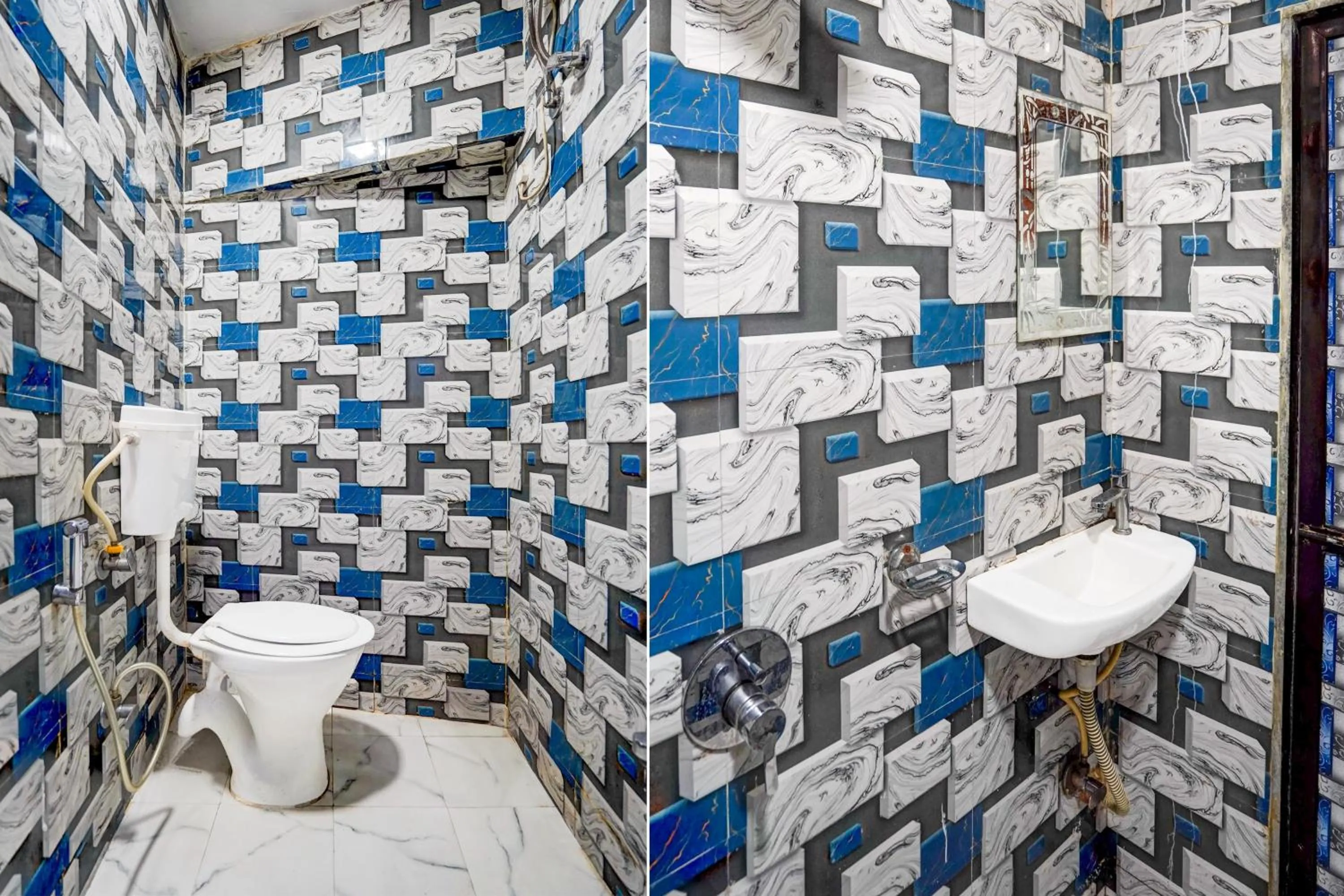 Bathroom in Hotel O The Om Sai Residency