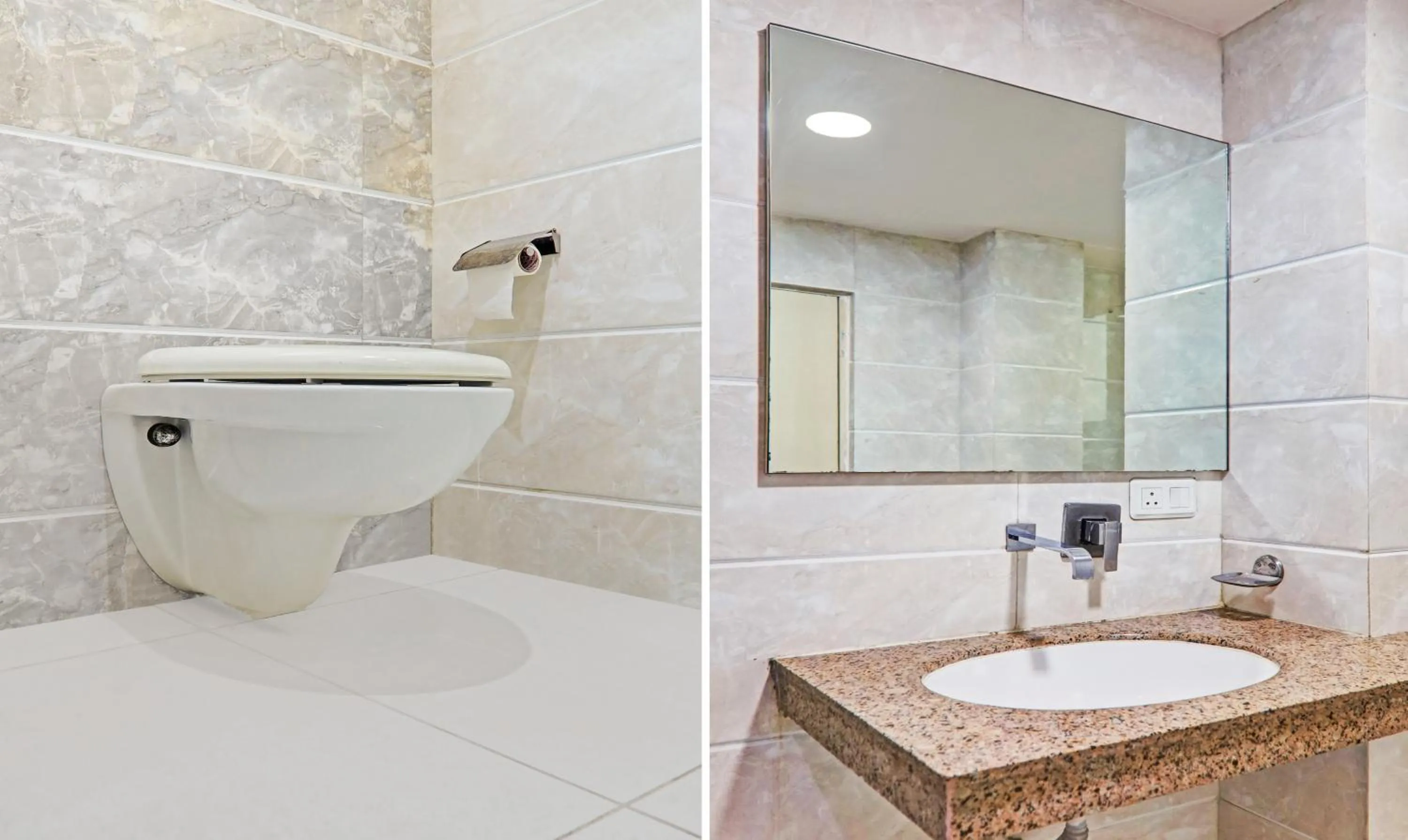 Bathroom in Treebo Elite City Upper Bazar