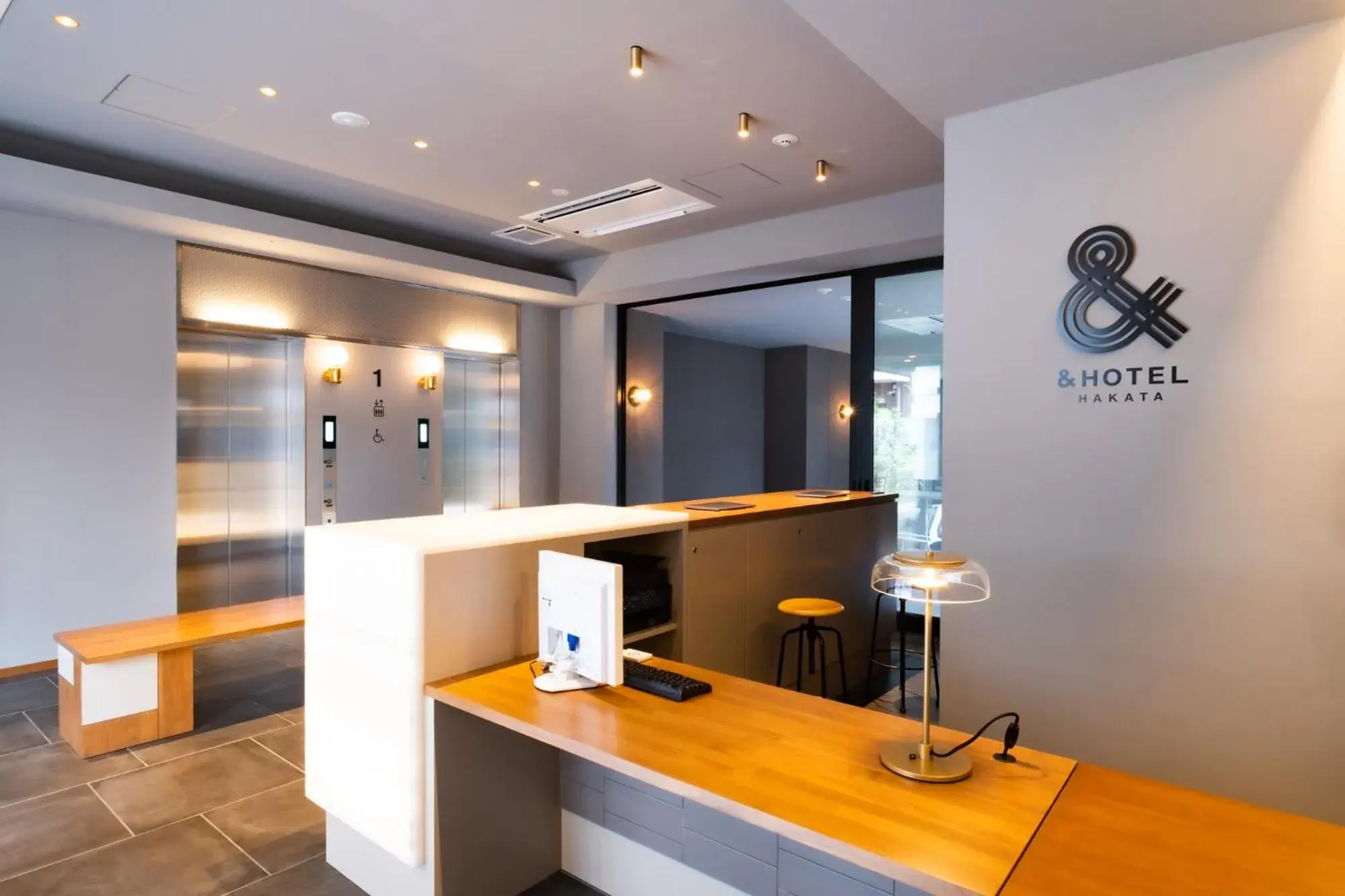 Lobby or reception in &HOTEL HAKATA Lobby or reception in &HOTEL HAKATA