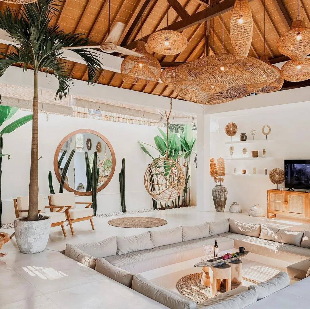 Communal lounge/ TV room in MODJO Villas Bingin