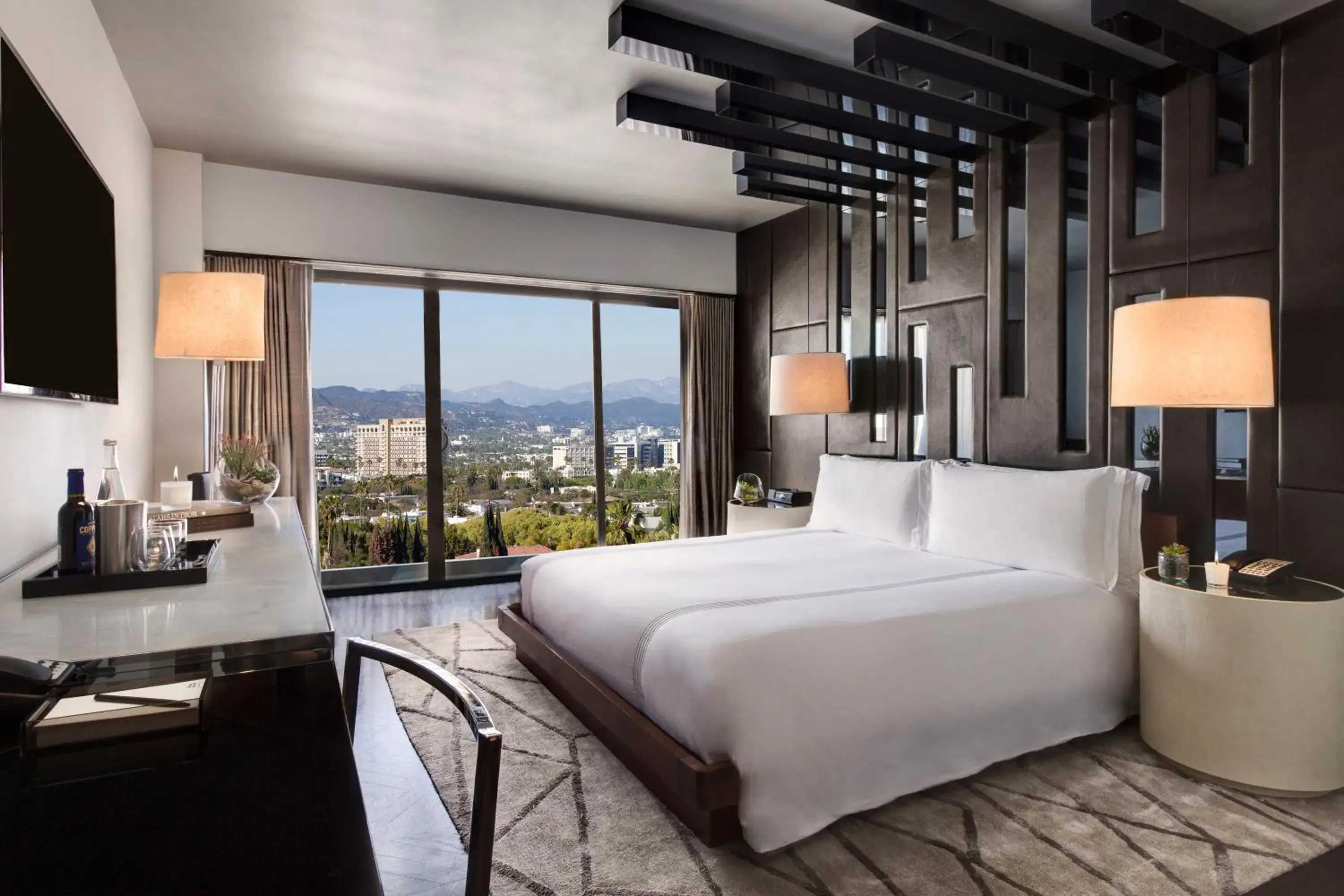 Bedroom, Bed in SIXTY Beverly Hills Bedroom, Bed in SIXTY Beverly Hills