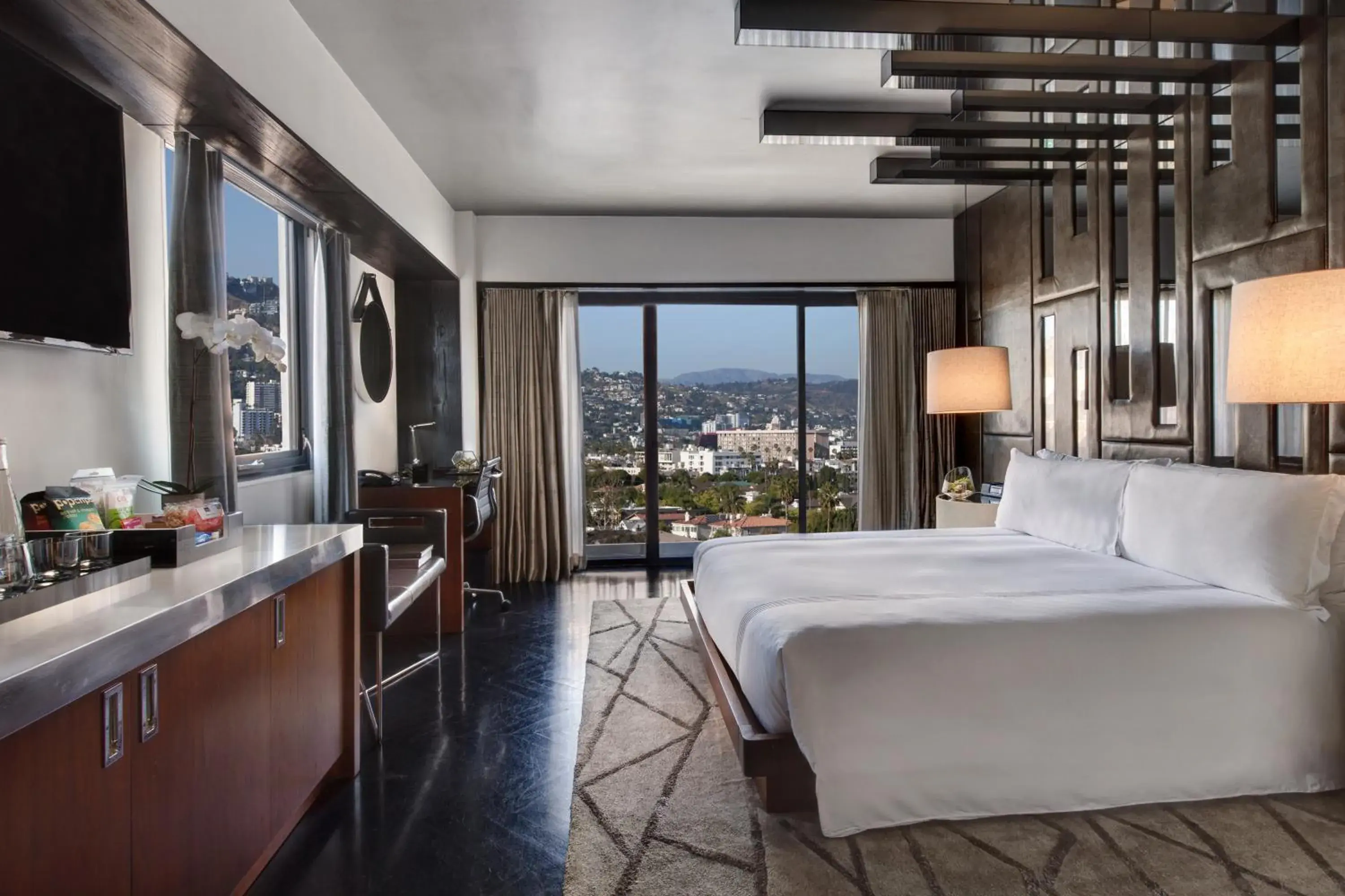 Bedroom, Bed in SIXTY Beverly Hills Bedroom, Bed in SIXTY Beverly Hills