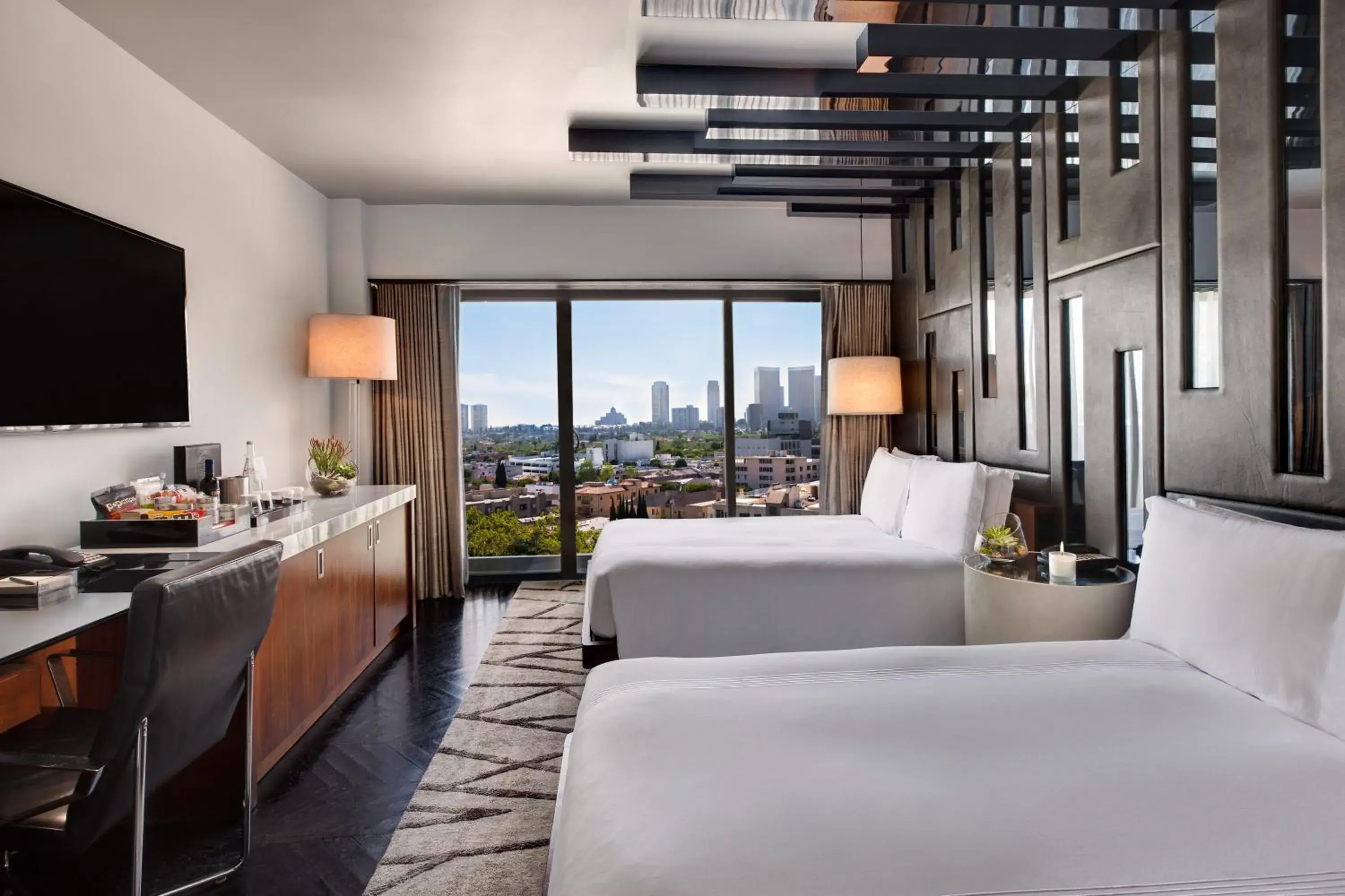 Bedroom, Bed in SIXTY Beverly Hills Bedroom, Bed in SIXTY Beverly Hills