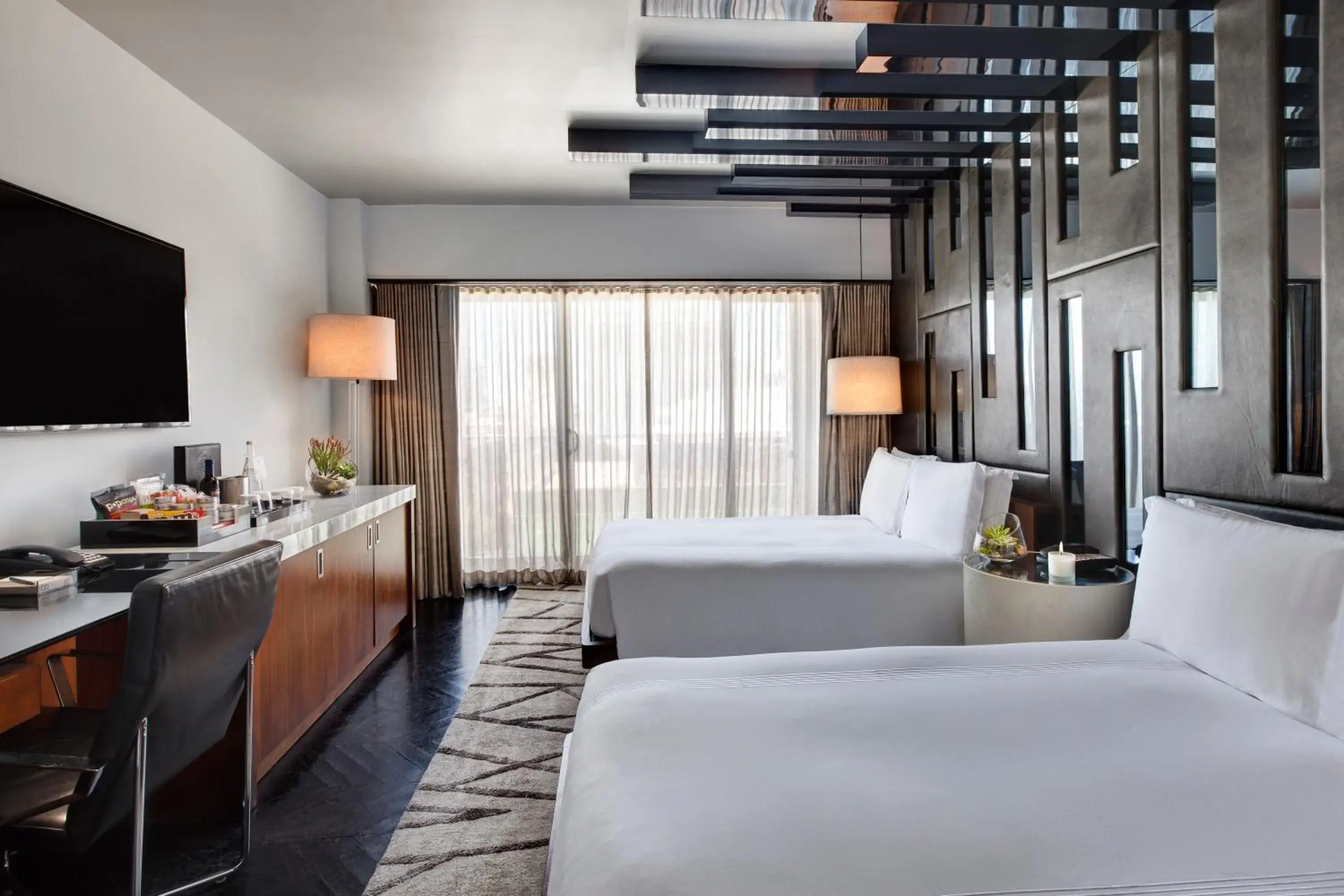Bedroom, Bed in SIXTY Beverly Hills Bedroom, Bed in SIXTY Beverly Hills