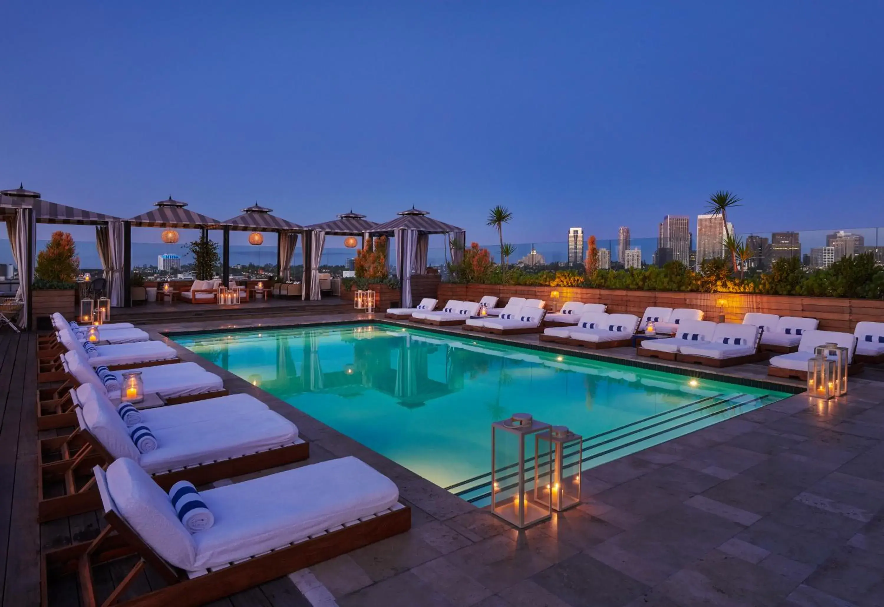 Pool view in SIXTY Beverly Hills Pool view in SIXTY Beverly Hills