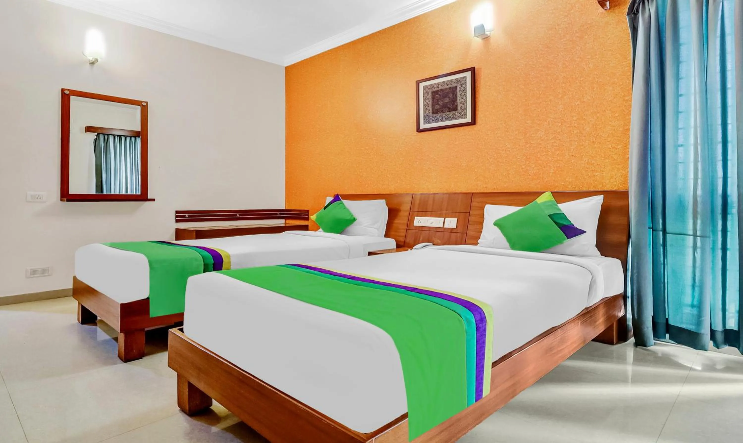 Bedroom, Bed in Treebo The Grand Skyla Marathahalli
