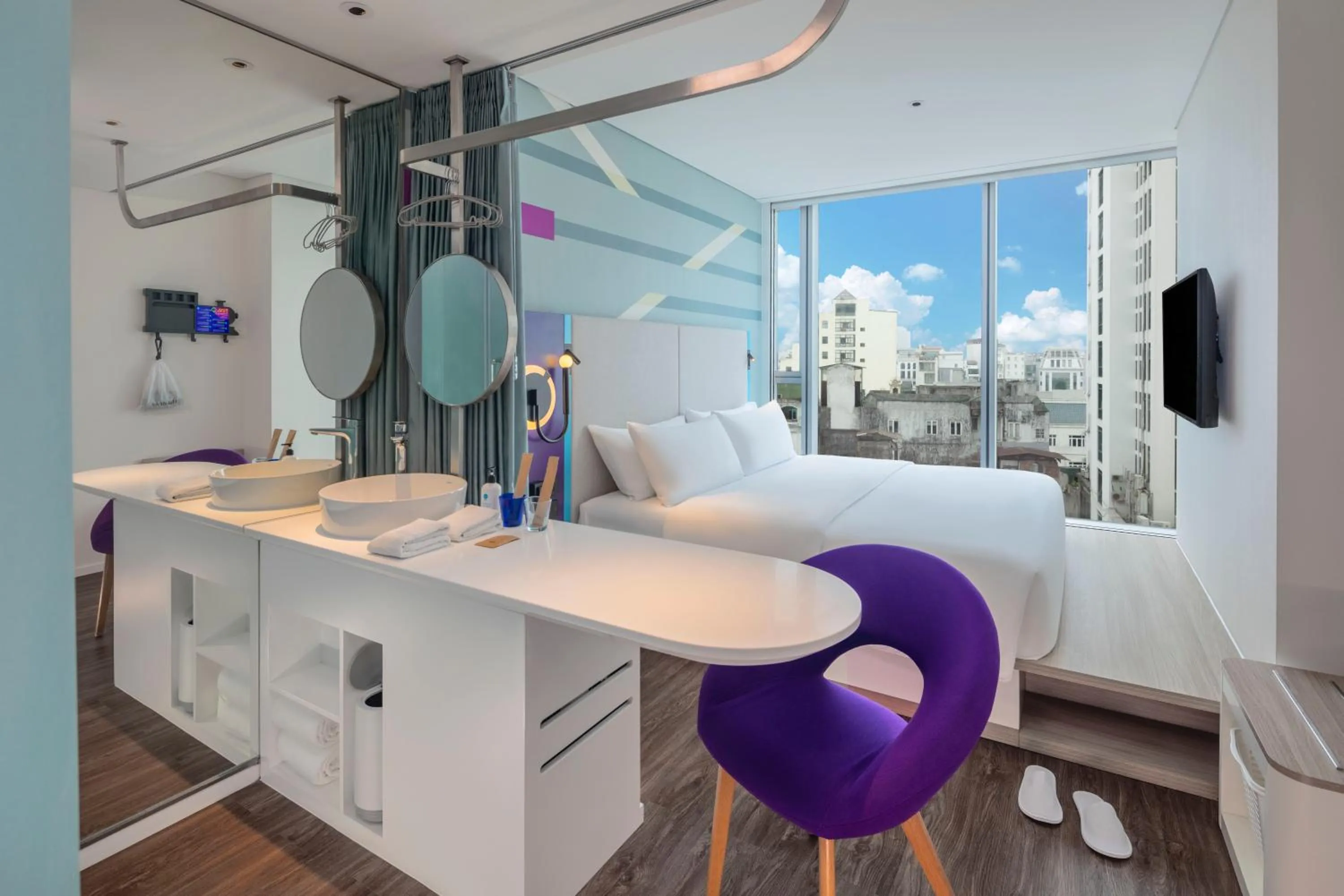 View (from property/room), Bed in Tru by Hilton Hanoi Station