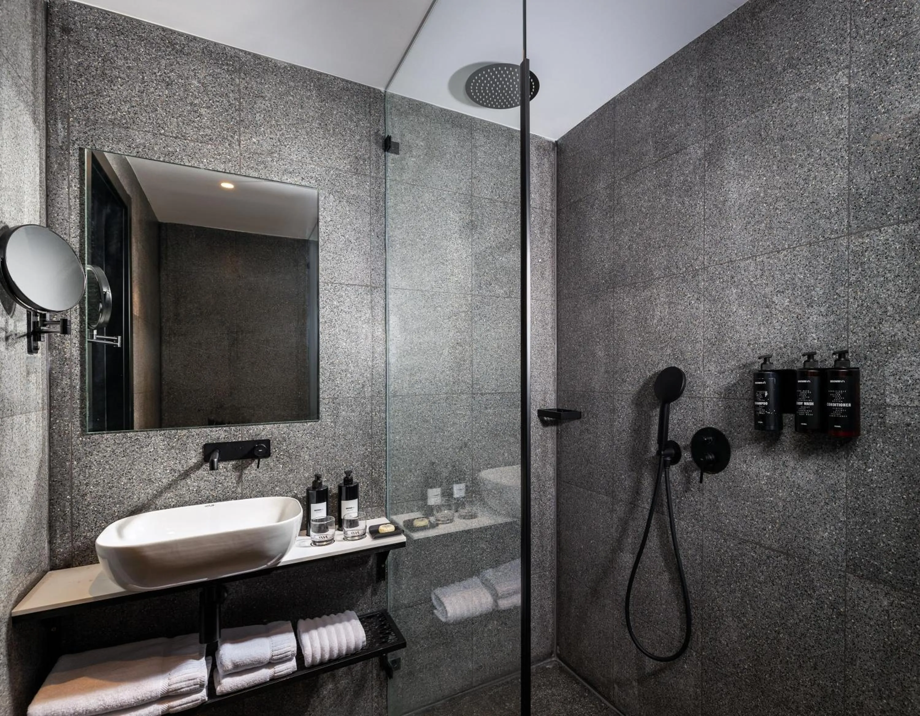 Shower in Brown Brut Seafront Hotel, a member of Brown Hotels