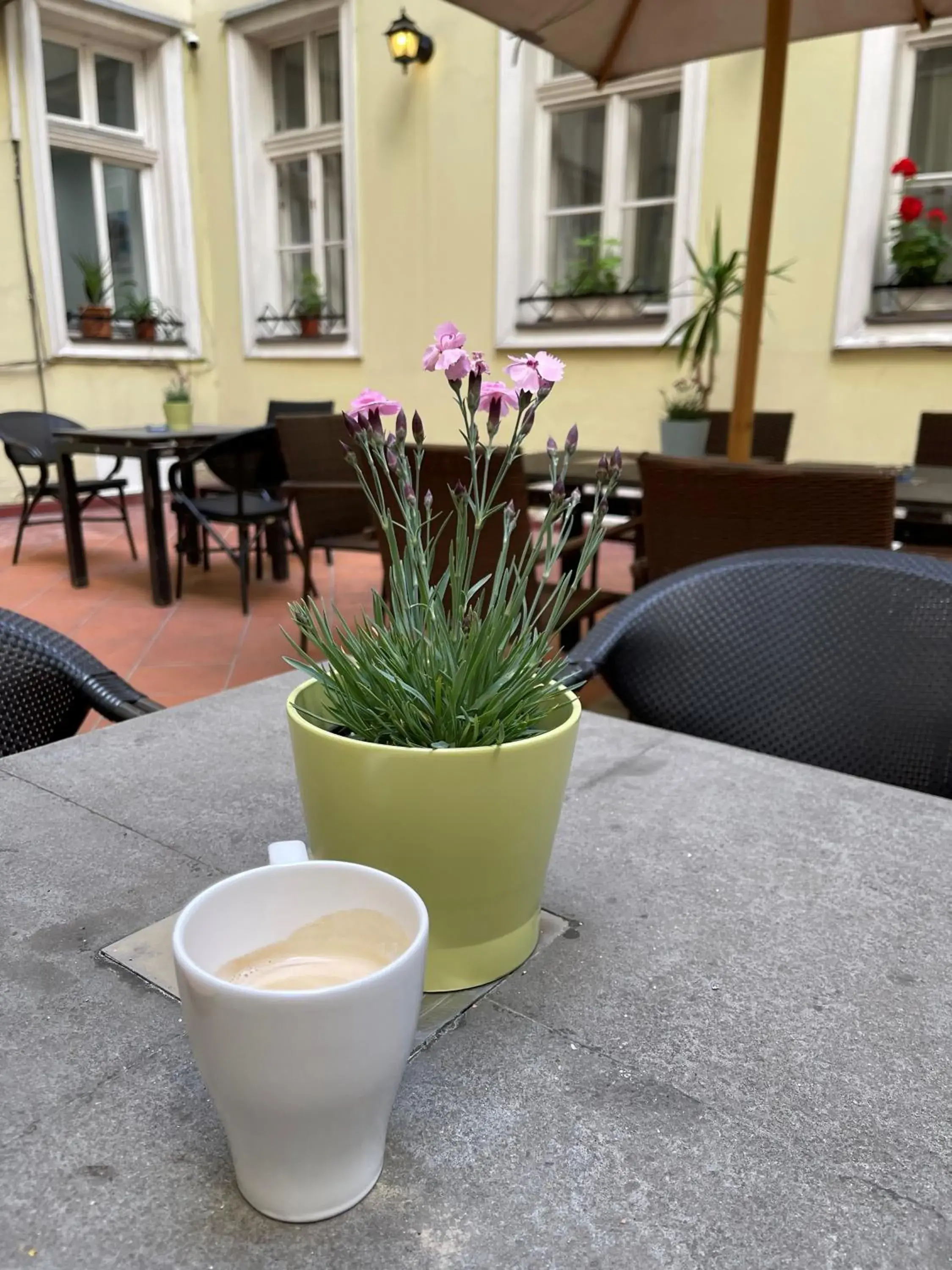 Inner courtyard view in MP Hostel Budapest Inner courtyard view in MP Hostel Budapest