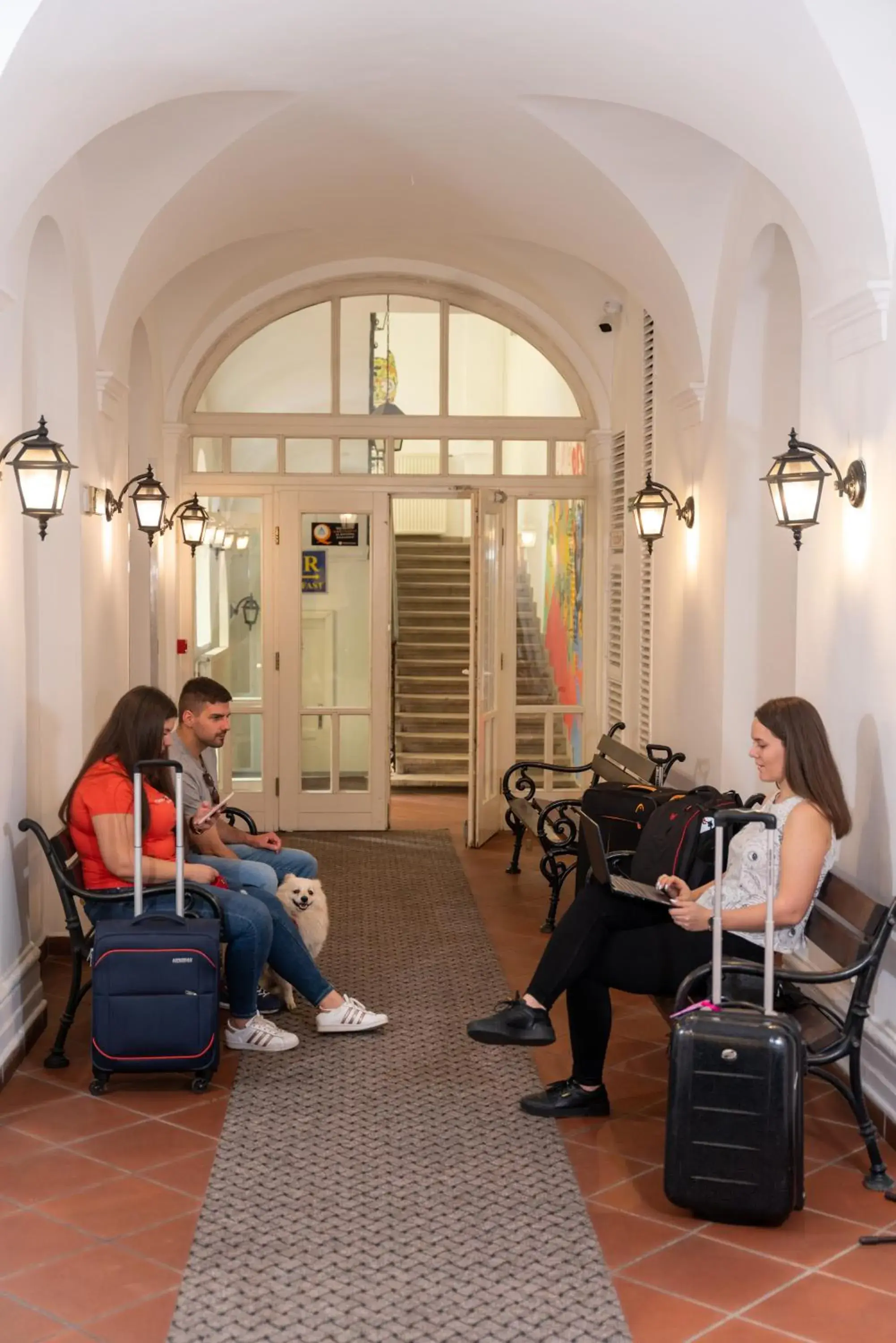 Lobby or reception in MP Hostel Budapest Lobby or reception in MP Hostel Budapest