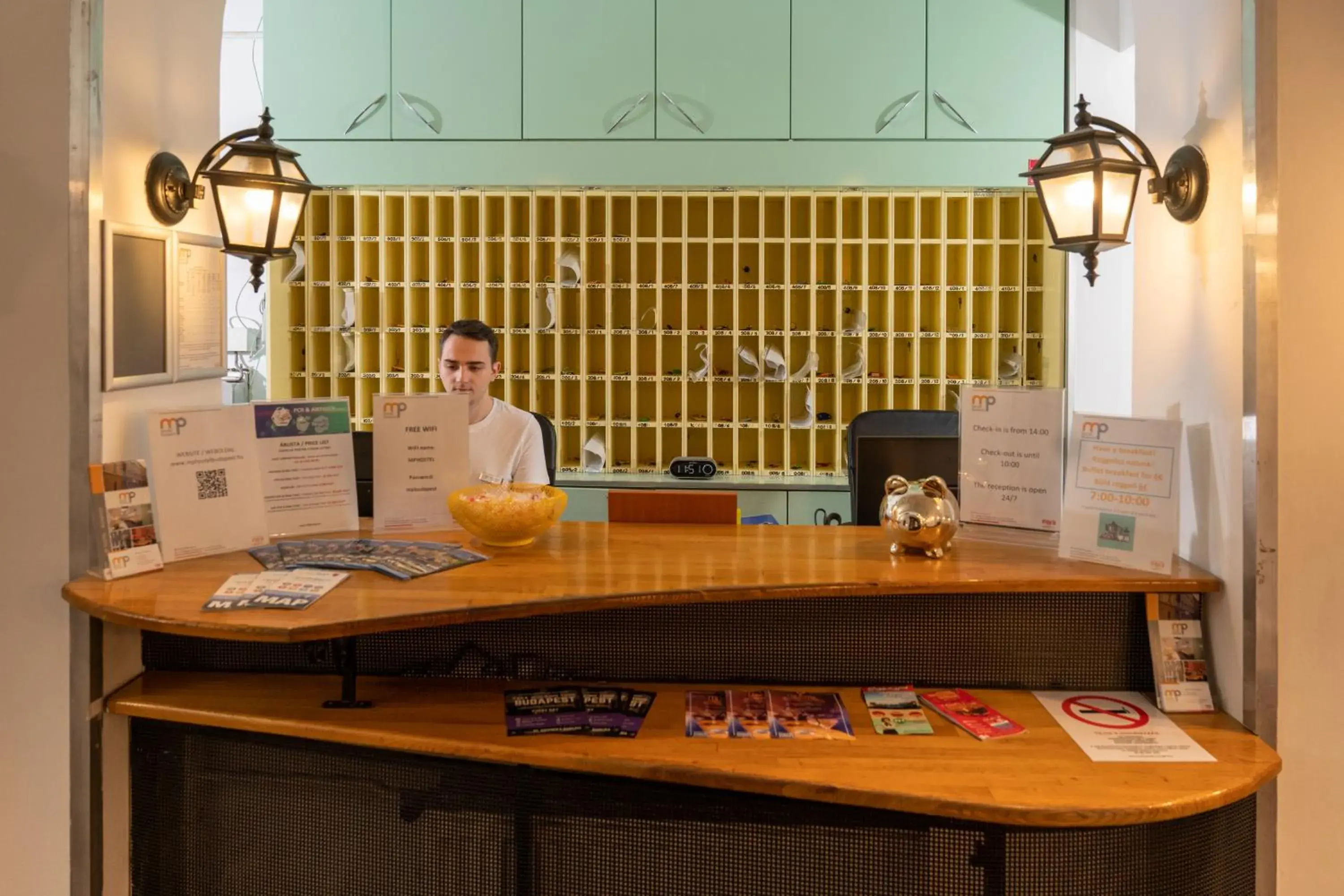 Lobby or reception in MP Hostel Budapest Lobby or reception in MP Hostel Budapest