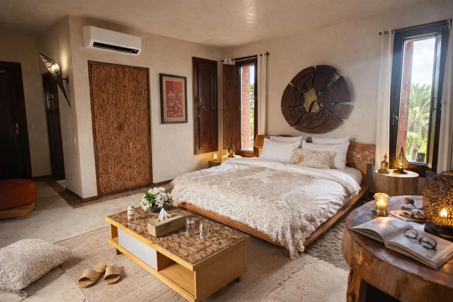 Bed in Jnan Lotf Marrakech - Le Jardin de la Bienveillance