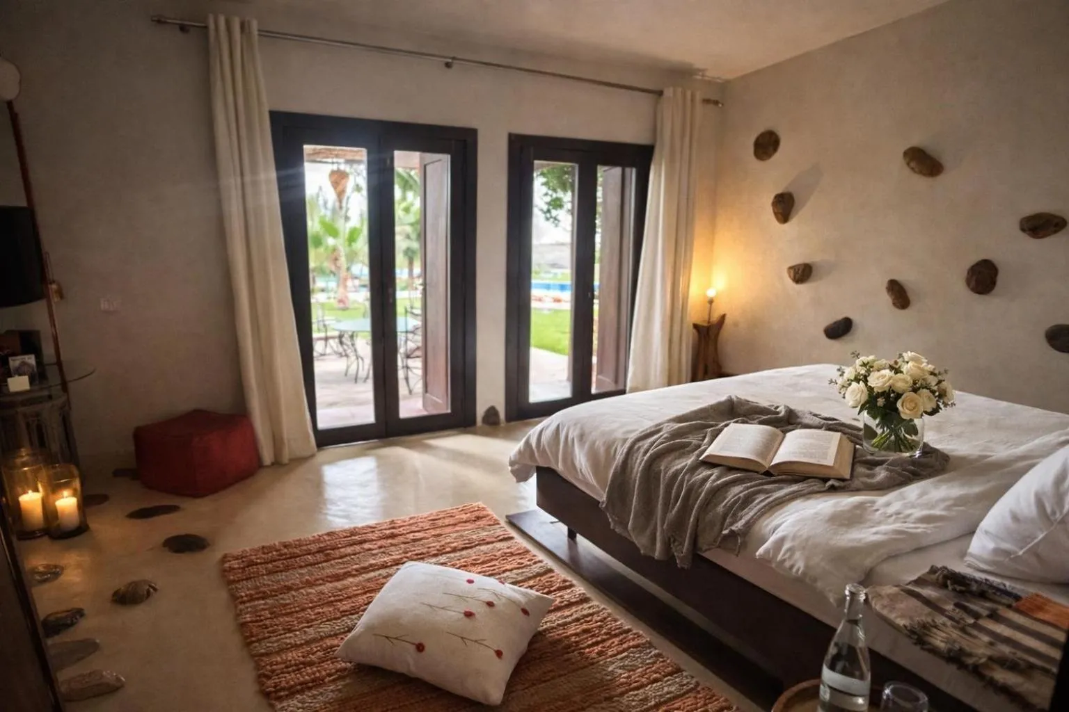 Bed in Jnan Lotf Marrakech - Le Jardin de la Bienveillance