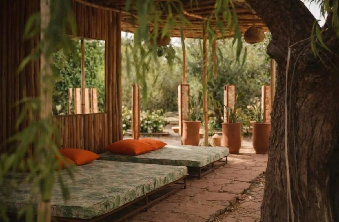 Bed in Jnan Lotf Marrakech - Le Jardin de la Bienveillance