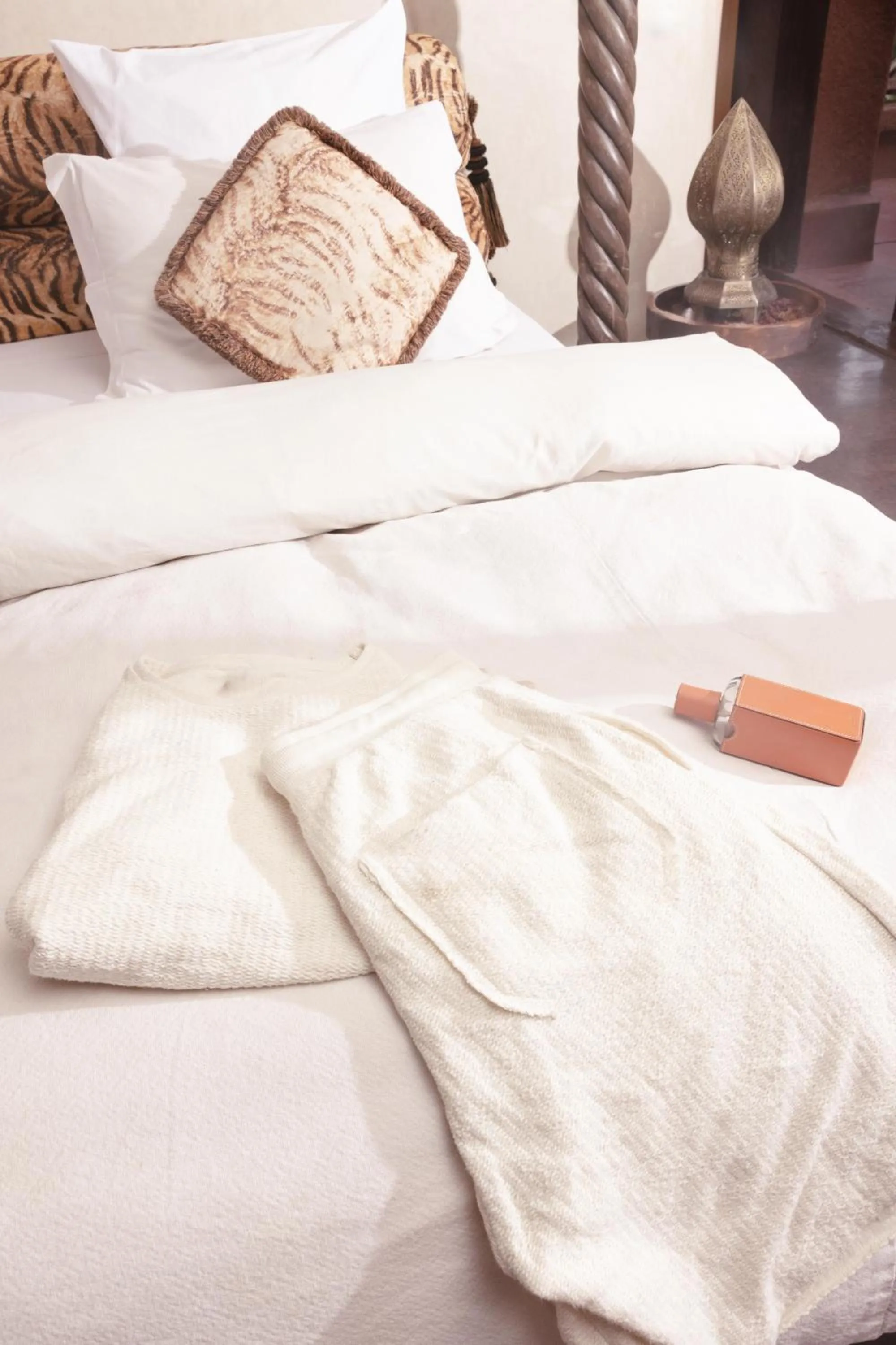 Bed in Jnan Lotf Marrakech - Le Jardin de la Bienveillance