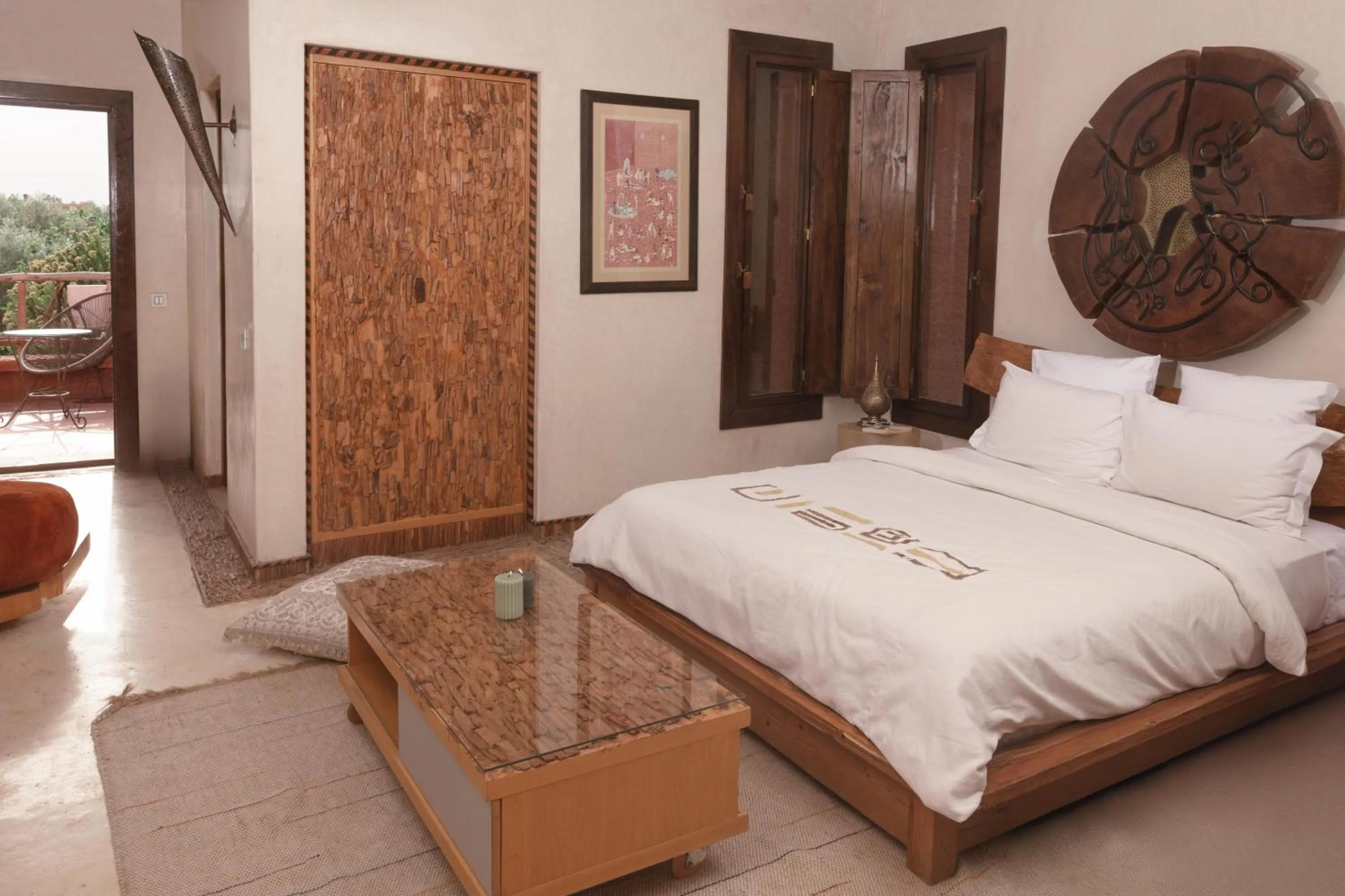 Bed in Jnan Lotf Marrakech - Le Jardin de la Bienveillance