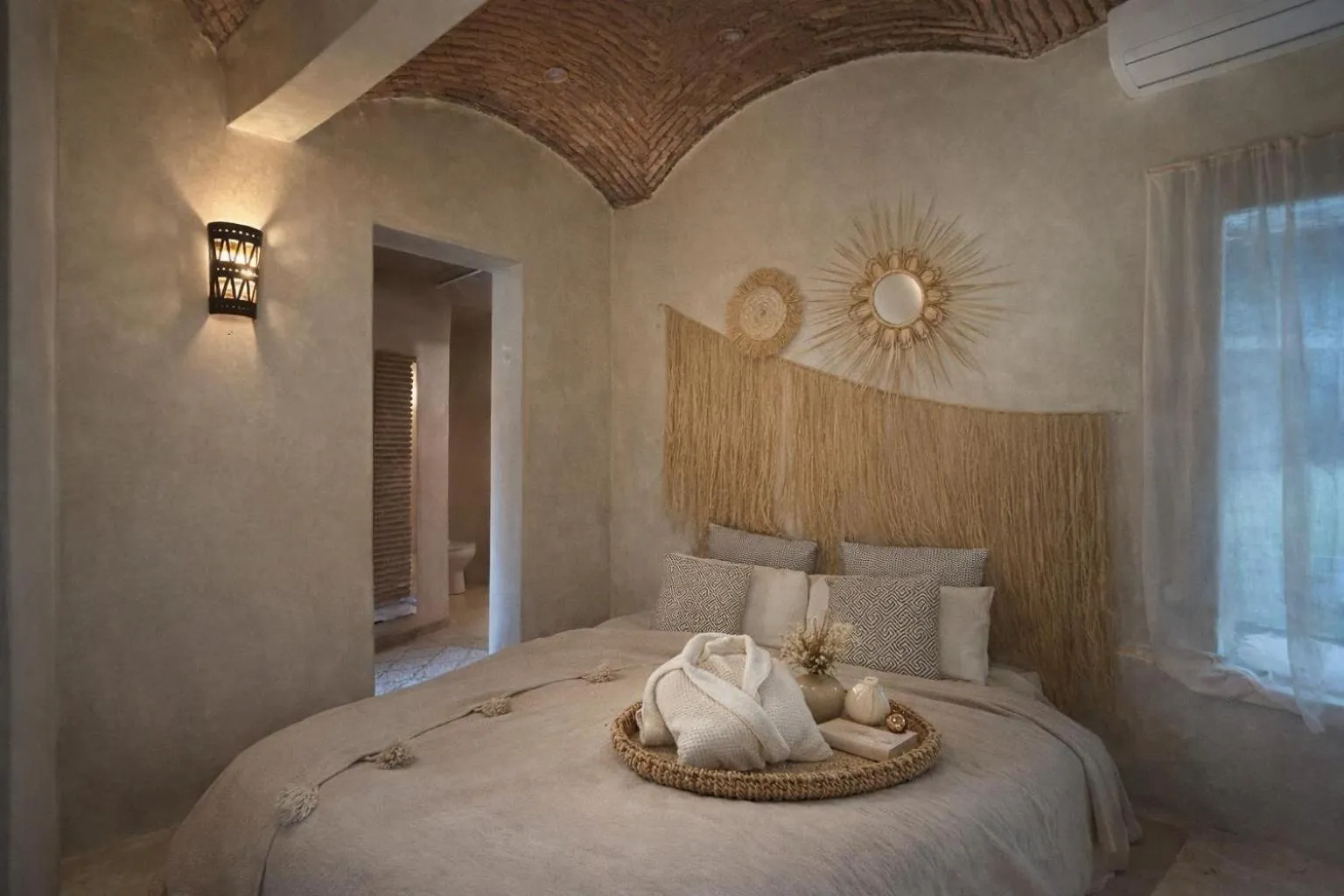 Bed in Jnan Lotf Marrakech - Le Jardin de la Bienveillance