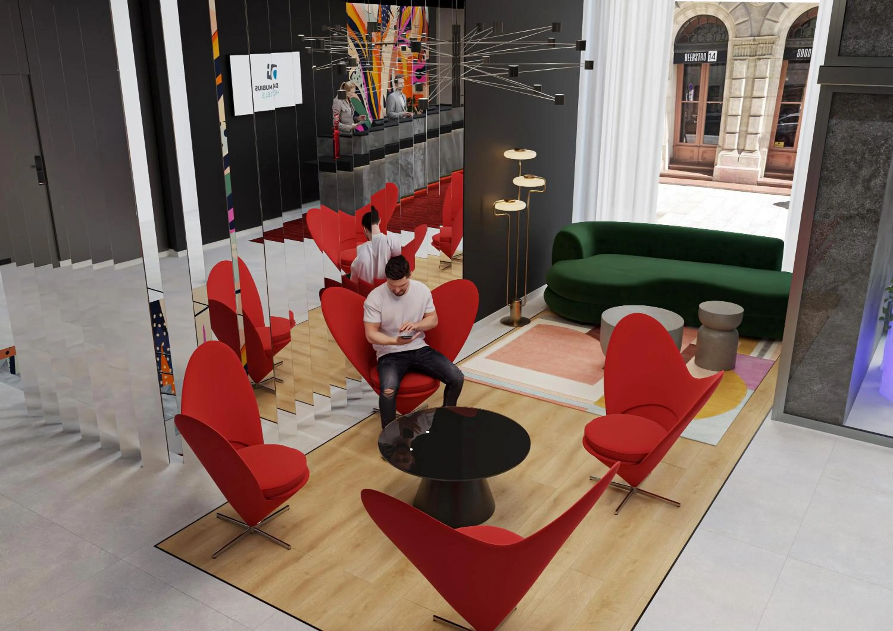 Lobby or reception in Danubius Hotel Erzsébet City Center