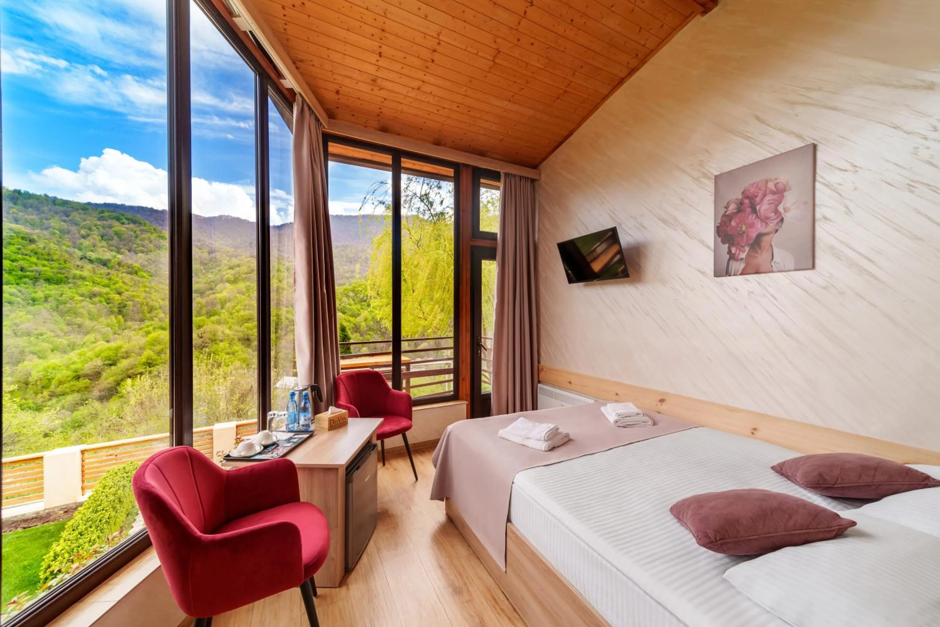 Bed in DiliVita Rest House