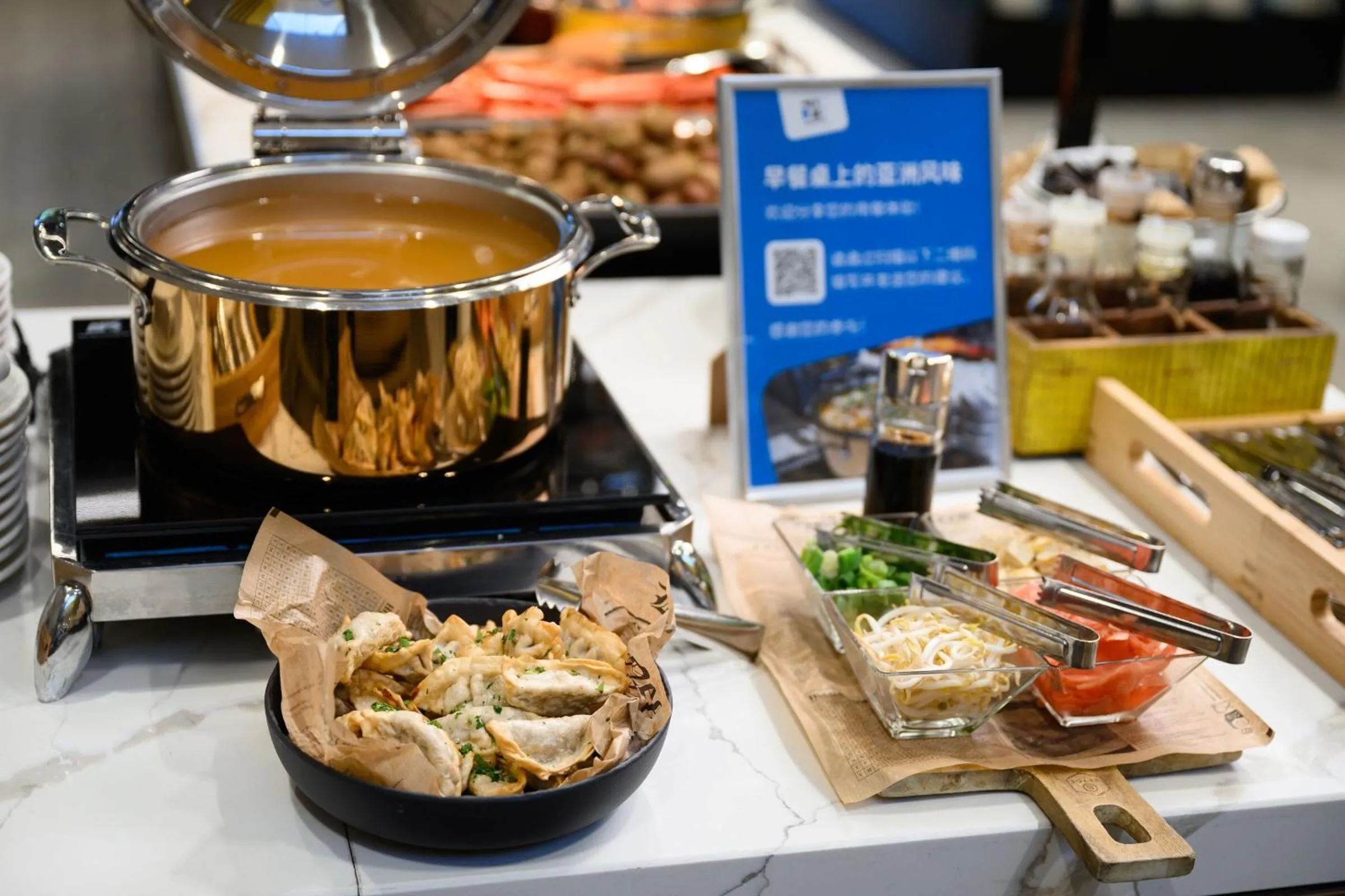 Asian breakfast in Danubius Hotel Hungaria City Center