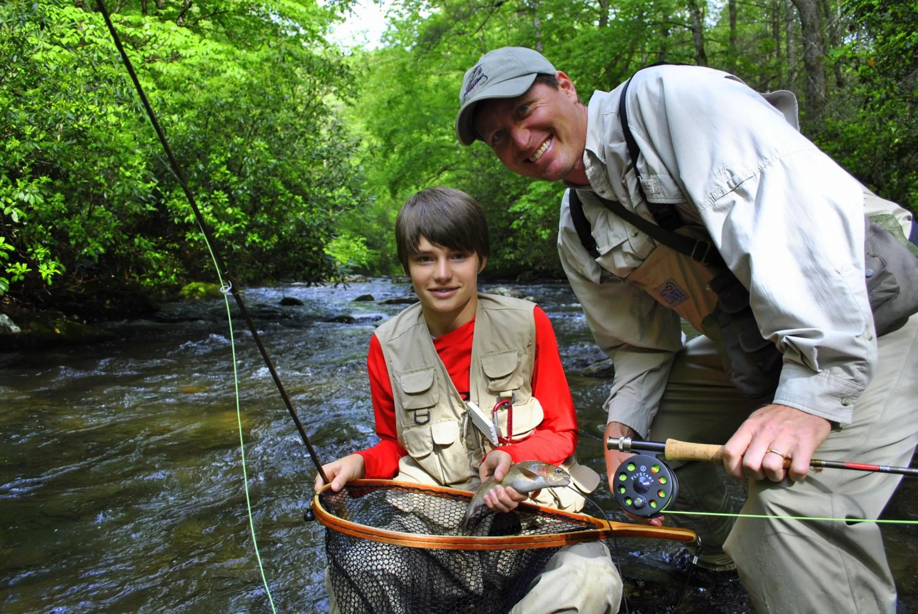 Fishing in Cozy Creek Cottages