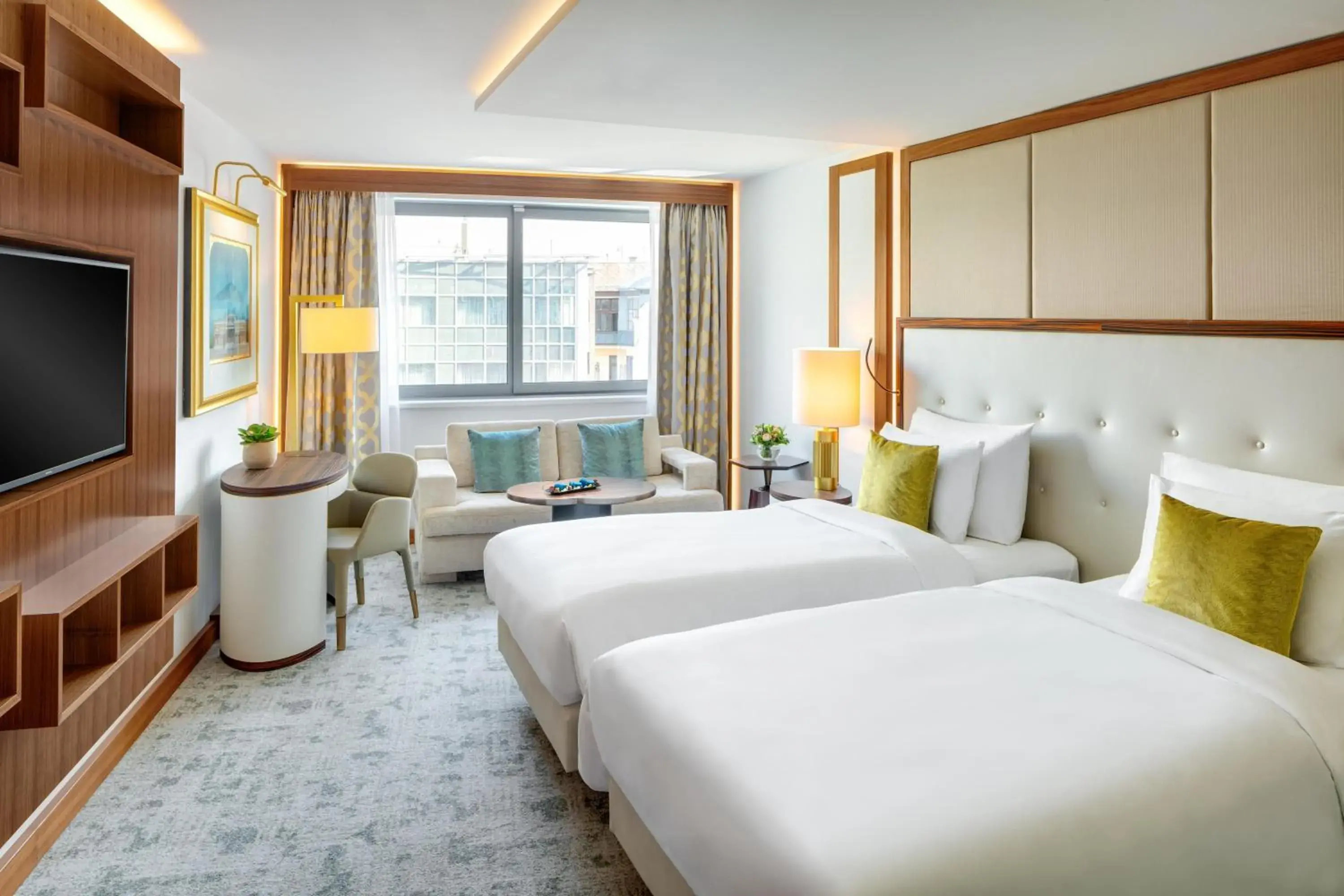 Bedroom, Bed in Kempinski Hotel Corvinus Budapest Bedroom, Bed in Kempinski Hotel Corvinus Budapest