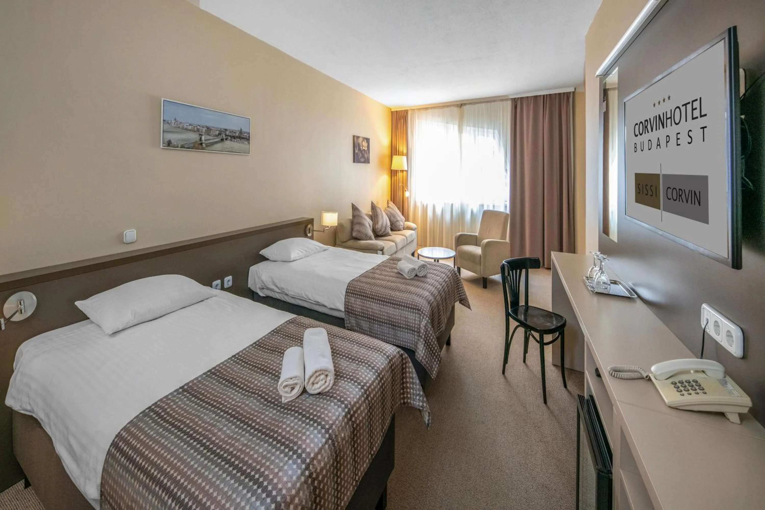 Photo of the whole room, Bed in Corvin Hotel Budapest Corvin Wing