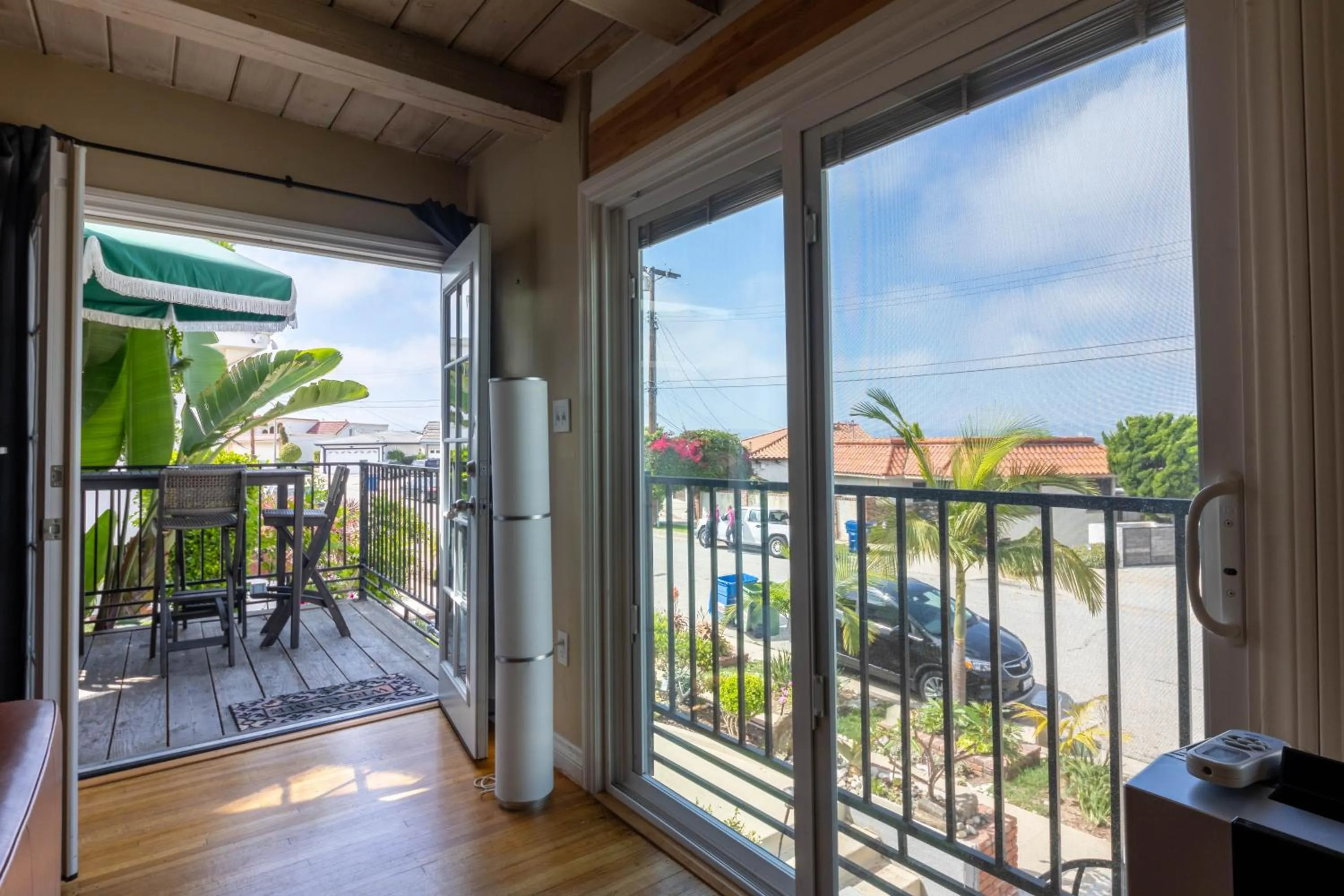 View (from property/room) in Overlooking Marina del Rey sailboats, is Green Ginger Playa Del Rey on the bluff,