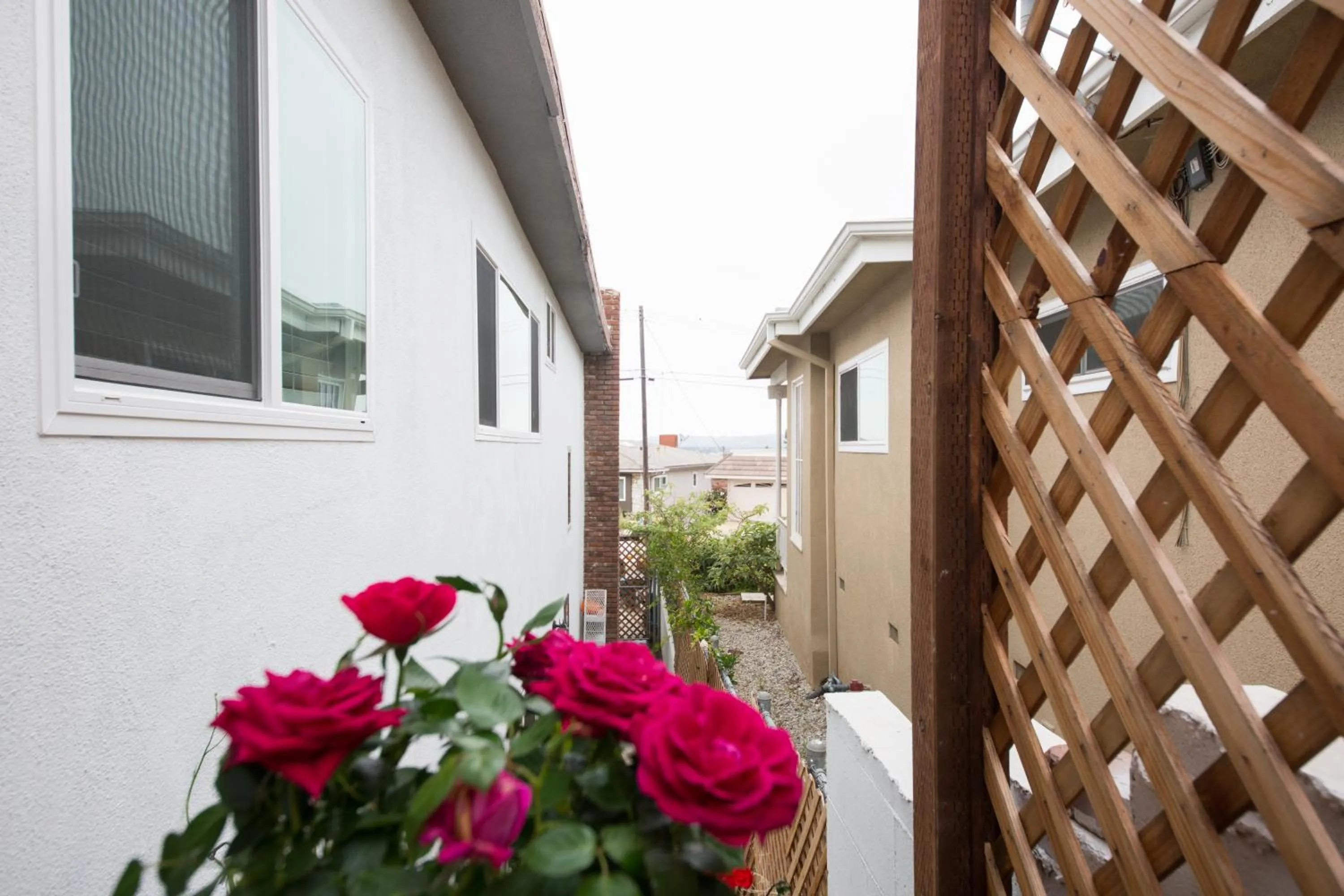 Facade/entrance in Overlooking Marina del Rey sailboats, is Green Ginger Playa Del Rey on the bluff,