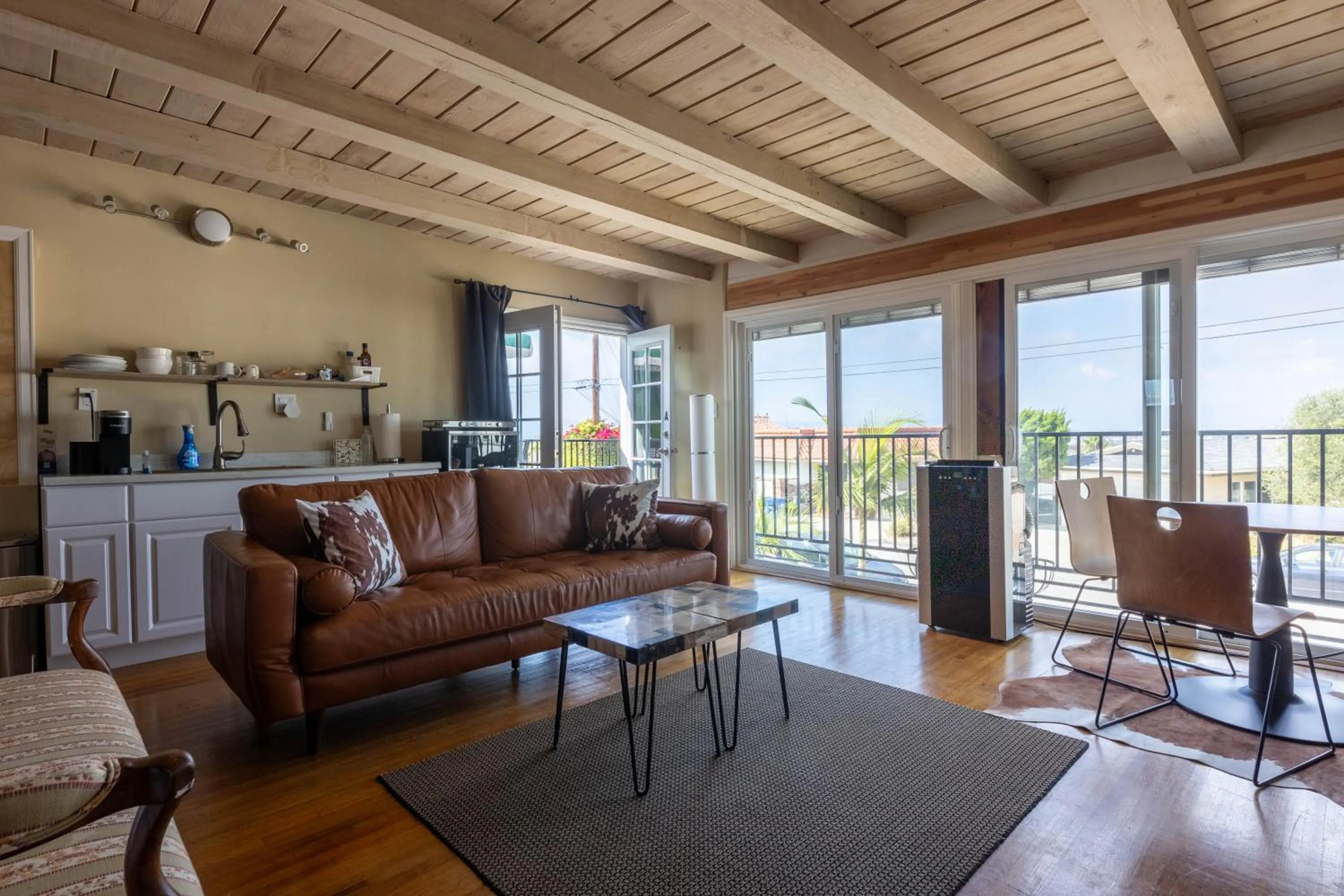 View (from property/room) in Overlooking Marina del Rey sailboats, is Green Ginger Playa Del Rey on the bluff,