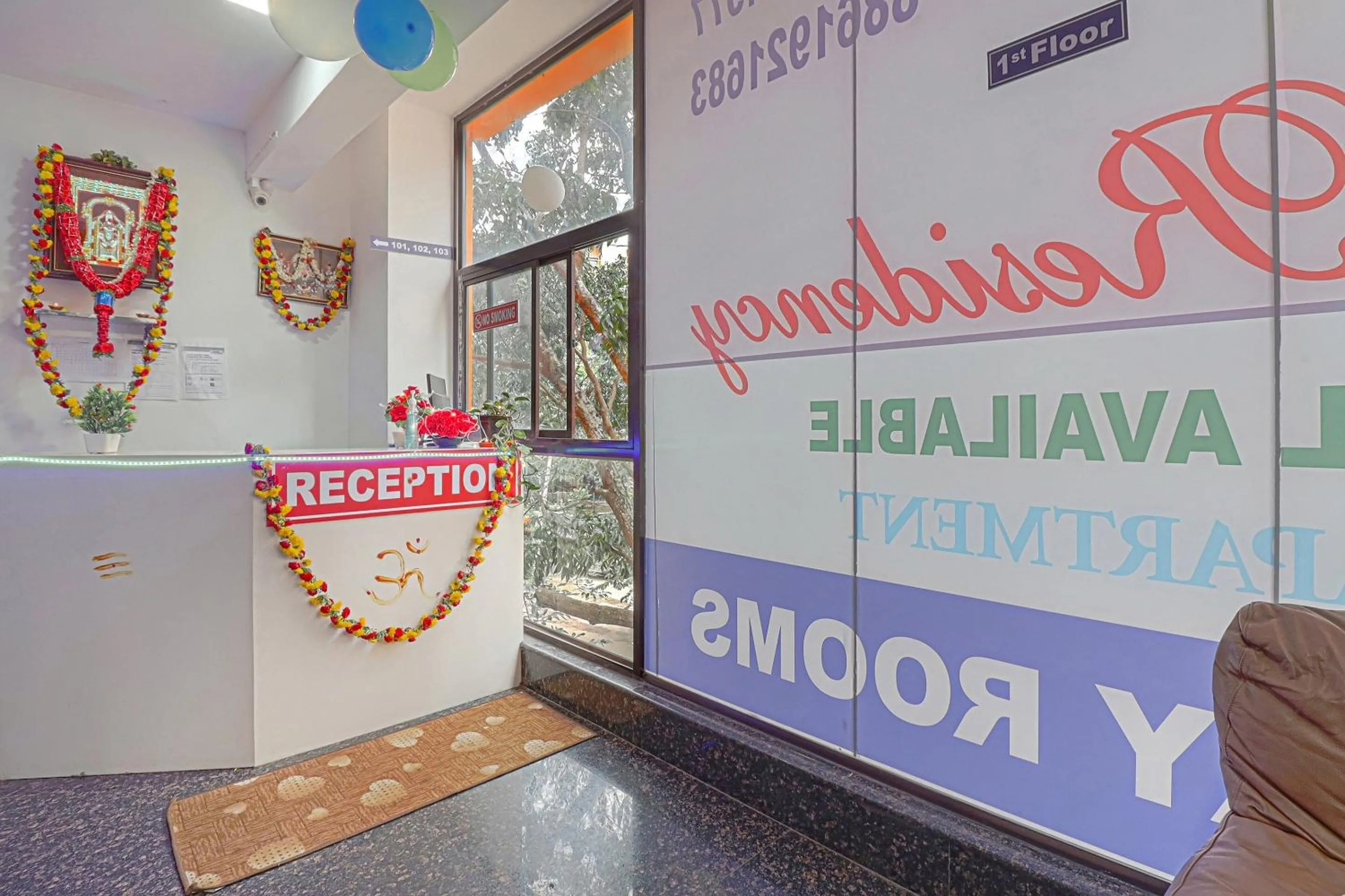 Lobby or reception in Hotel O Blooms residency